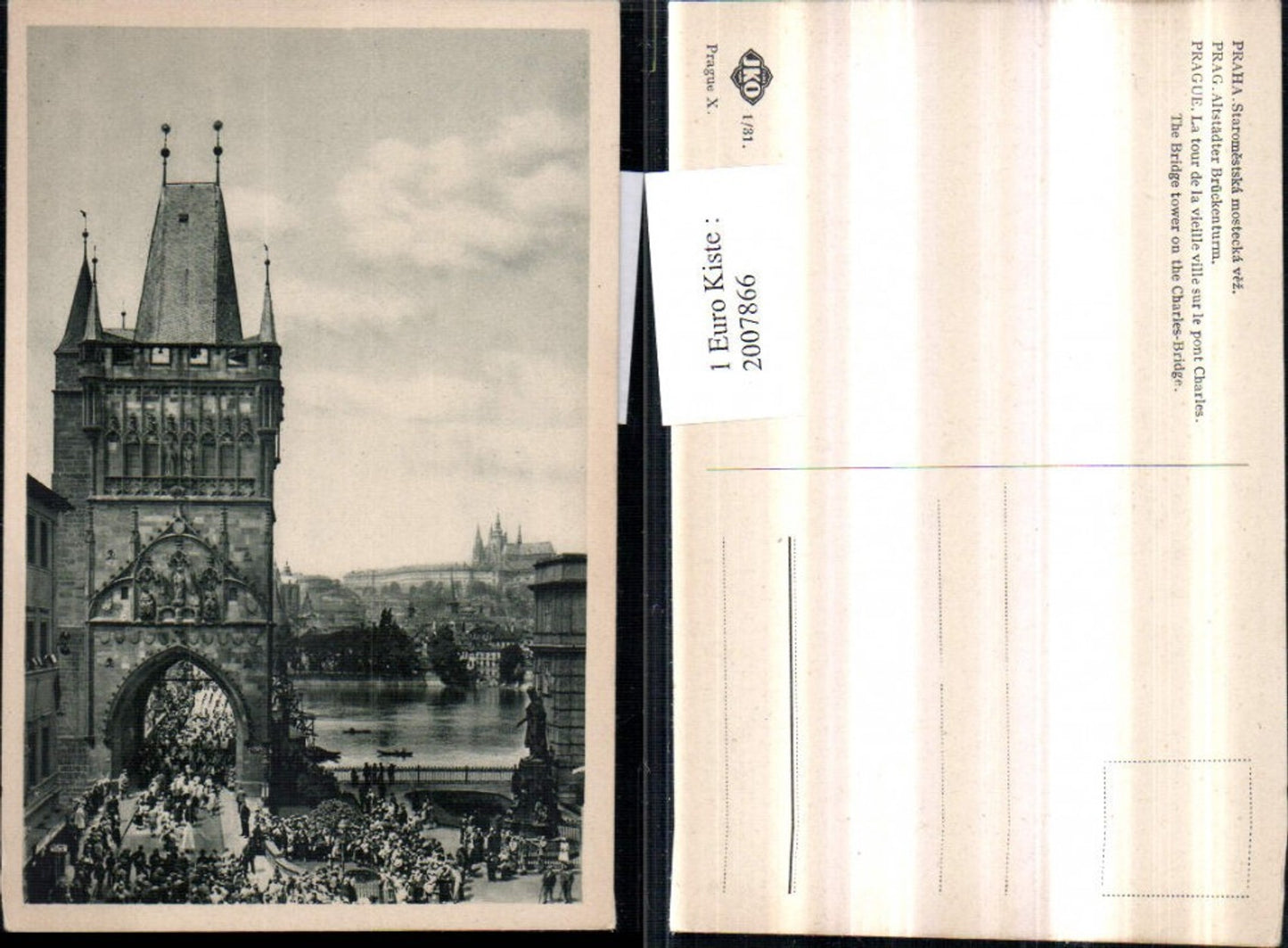 2007866,Praha Prag Altstädter Brückenturm Brücke Turm