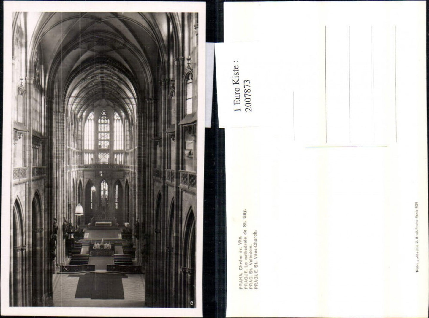 2007873,Praha Prag St. Veitsdom Kirche Innenansicht