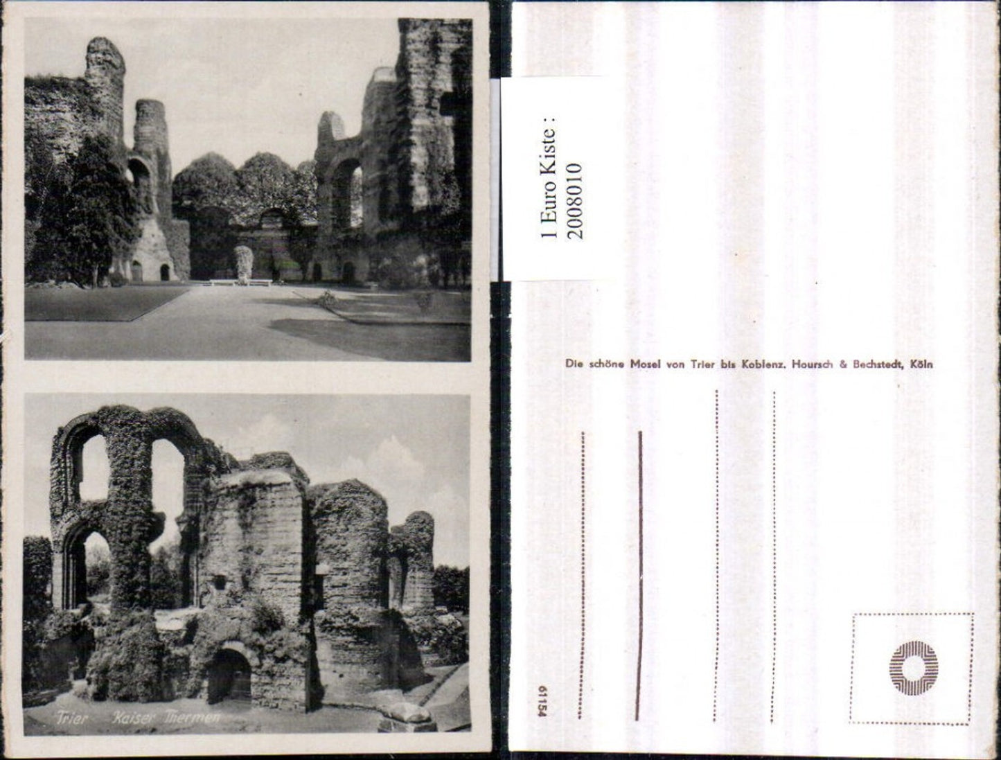 2008010,Trier Kaiser Thermen Ruine Mehrbildkarte