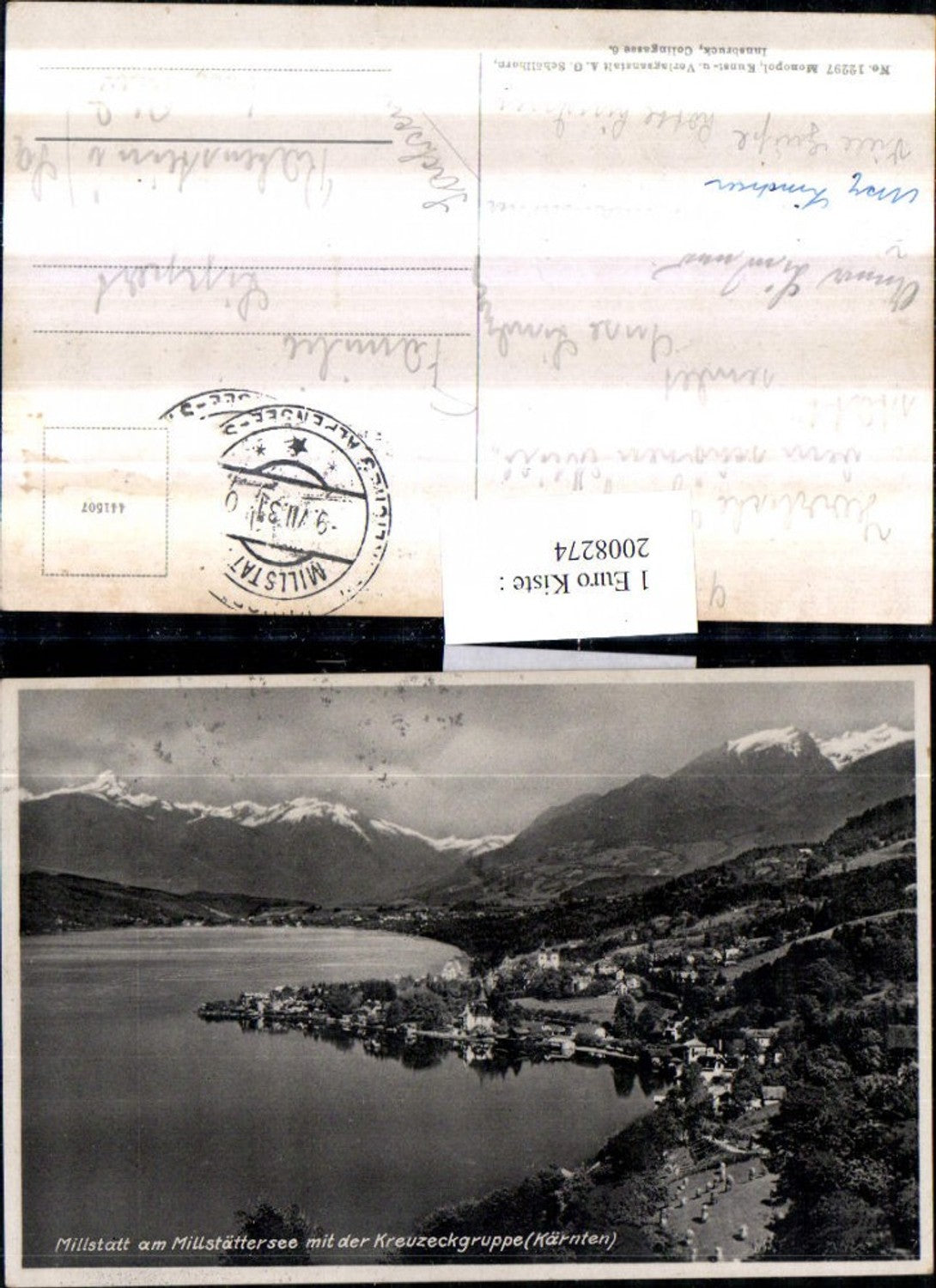 2008274,Millstatt am MillstätterseeTotale m. Kreuzeckgruppe Bergkulisse