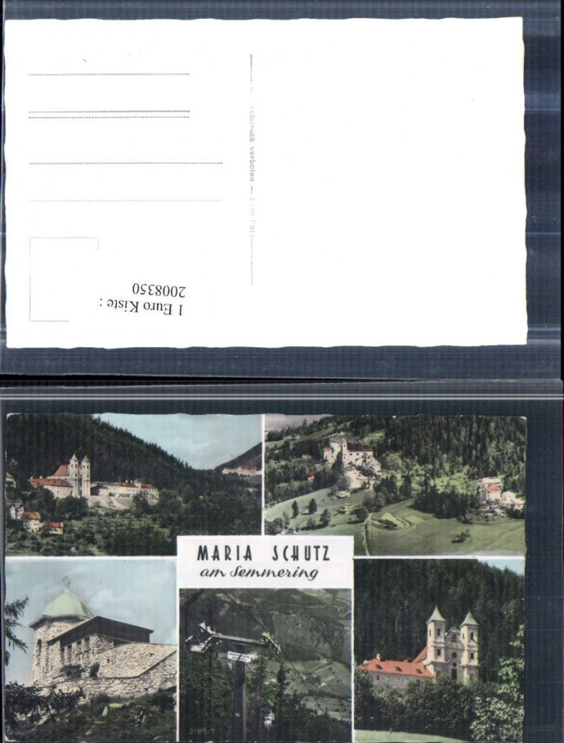 2008350,Maria Schutz am Semmering Totale Kirche Sessellift Kapelle Mehrbildkarte