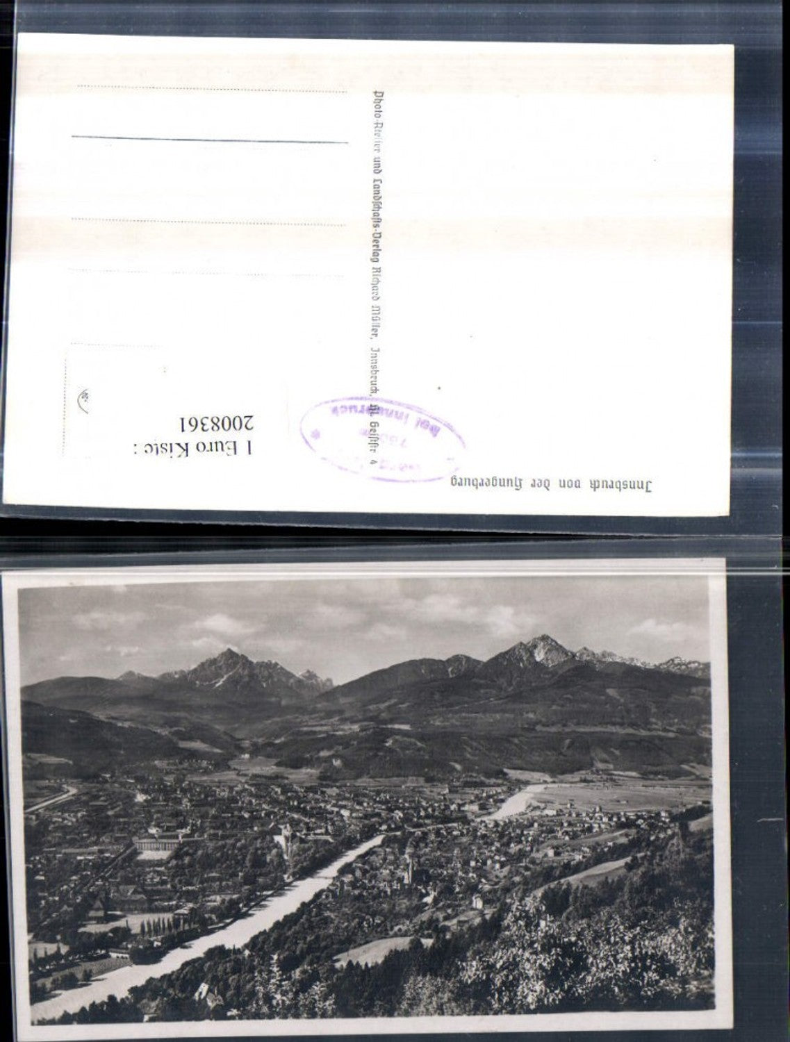 2008361,Innsbruck Totale von d. Hungerburg Bergkulisse