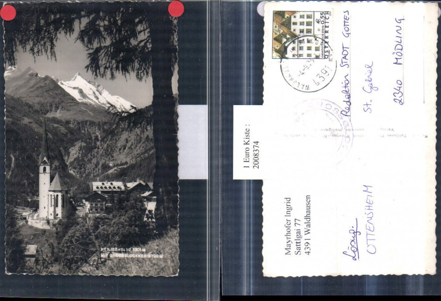 2008374,Heiligenblut Kirche m. Großglockner Bergkulisse