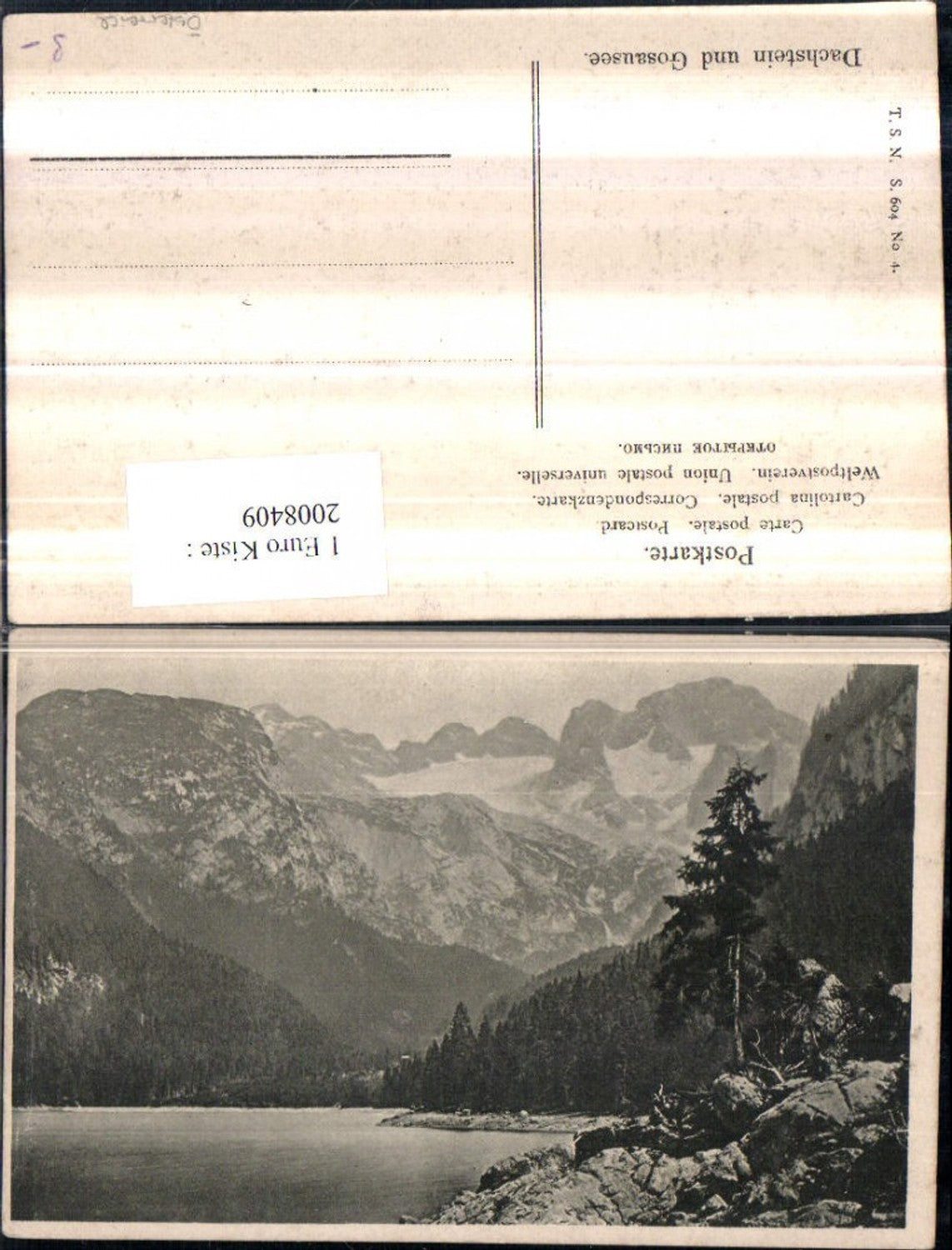 2008409,Dachstein u. Gosausee See Bergkulisse b. Gosau