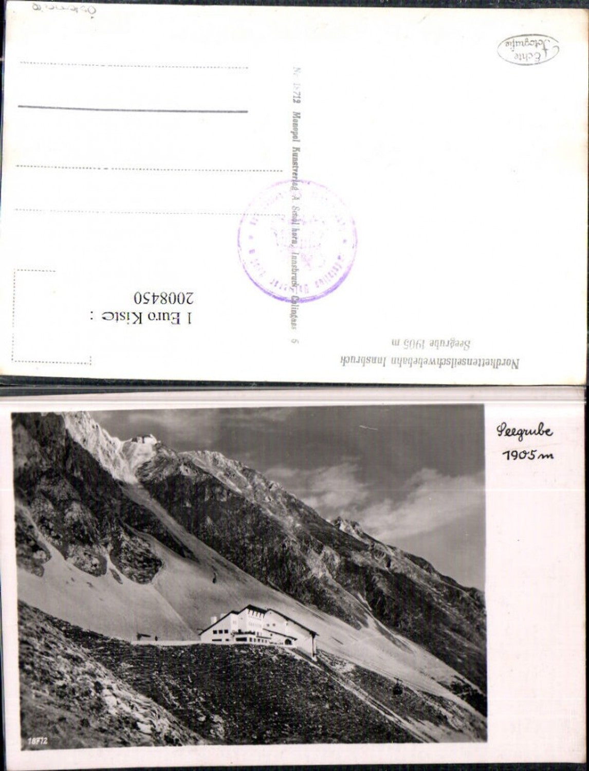 2008450,Nordkettenseilschwebebahn Innsbruck Seegrube Station Bergkulisse