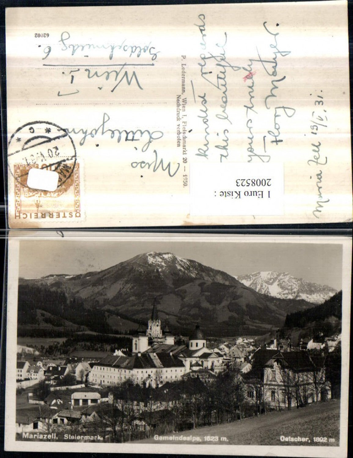 2008523,Mariazell Totale m. Gemeindealpe u. Ötscher Bergkulisse