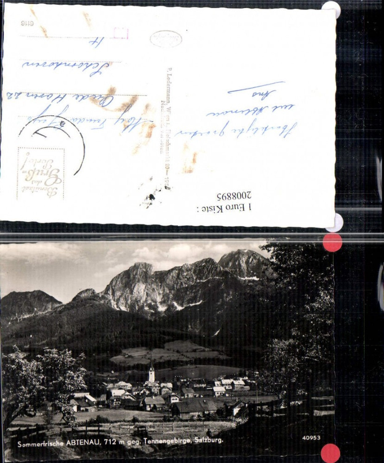 2008895,Abtenau Totale geg. Tennengebirge Bergkulisse