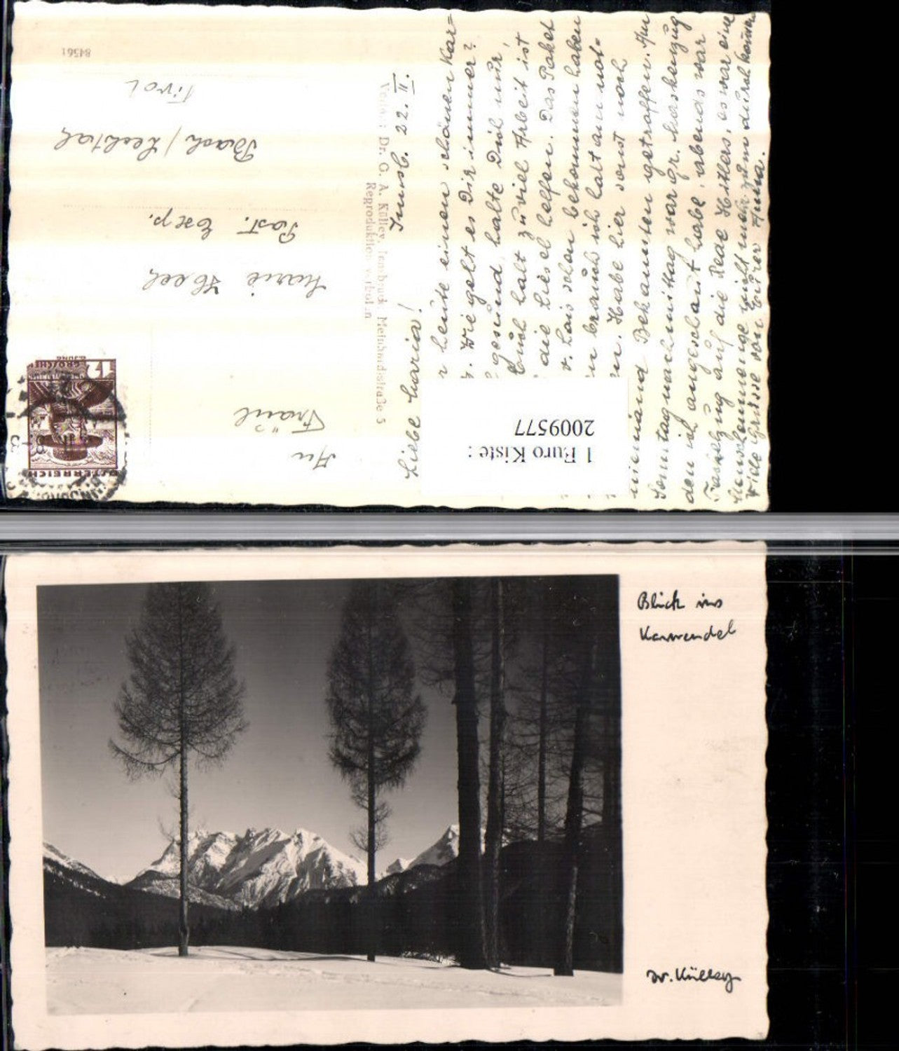 2009577,Blick ins Karwendel Bergkulisse b. Innsbruck Winterbild