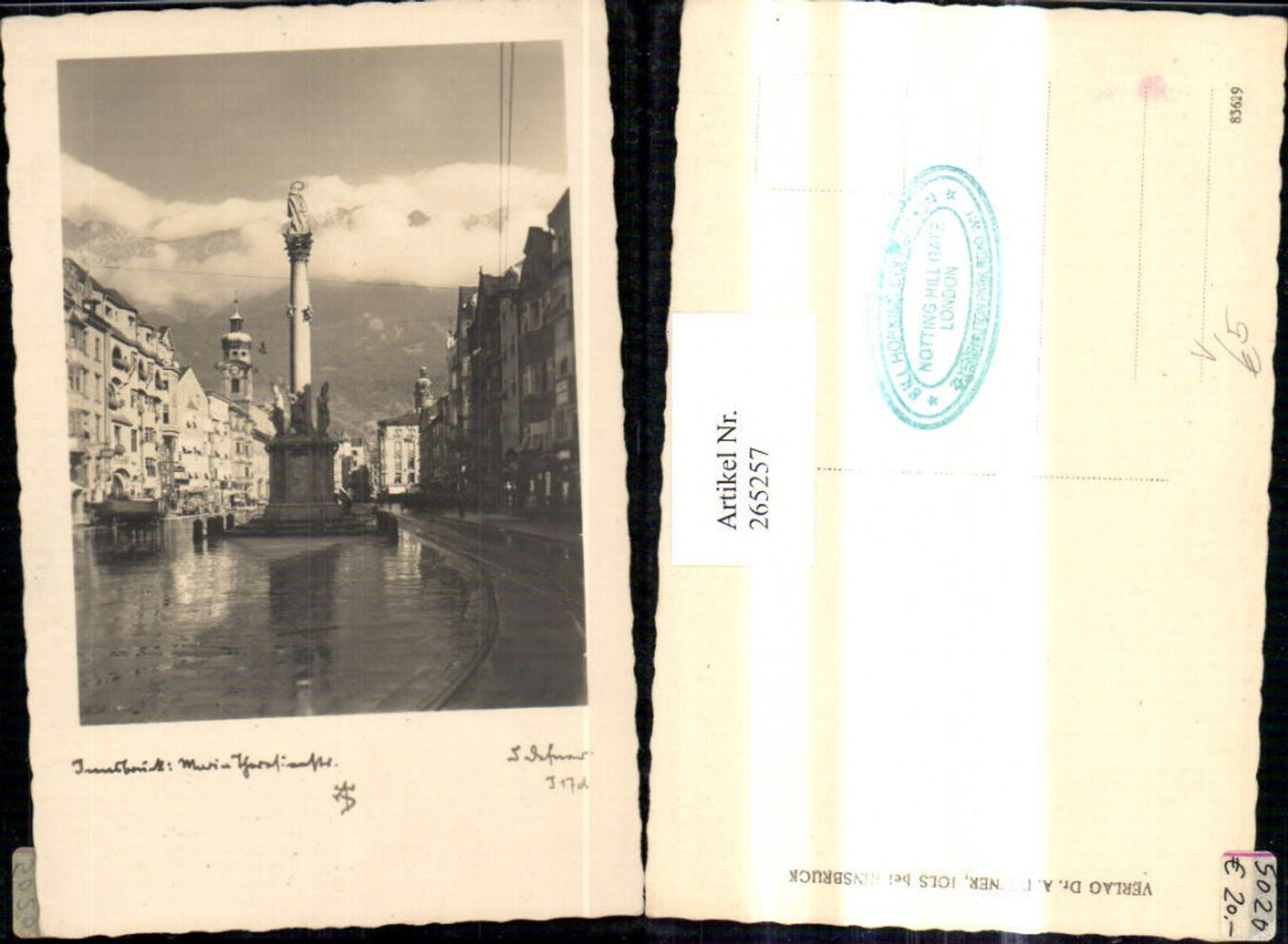 265257,Fotokunst Dr. Defner I 17d Innsbruck Maria Theresienstrasse Annasäule