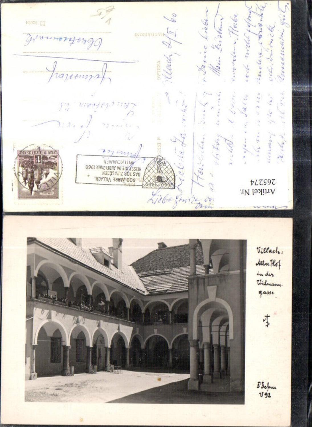 265274,Fotokunst Dr. Defner V 92 Villach Alter Hof i. d. Widmanngasse