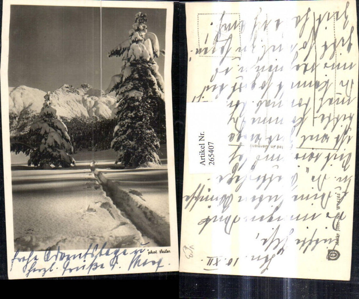 265407,Fotokunst Winterlandschaft Tannen Bergkulisse pub Seiler