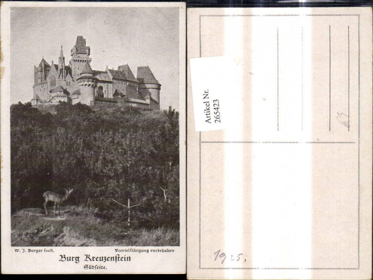 265423,Schloss Burg Kreuzenstein Südseite Leobendorf