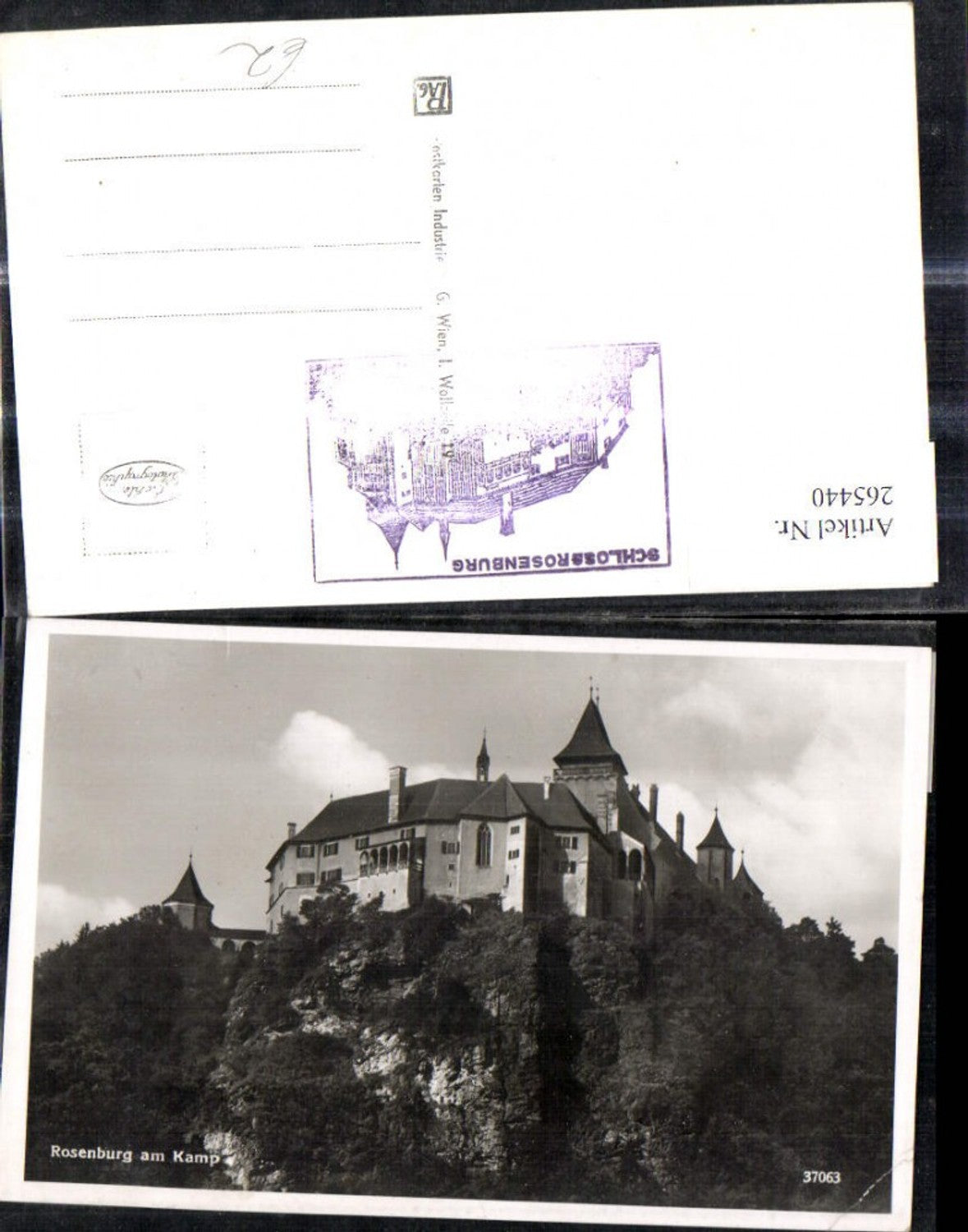 265440,Foto Ak Schloss Burg Rosenburg a. Kamp Rosenburg-Mold