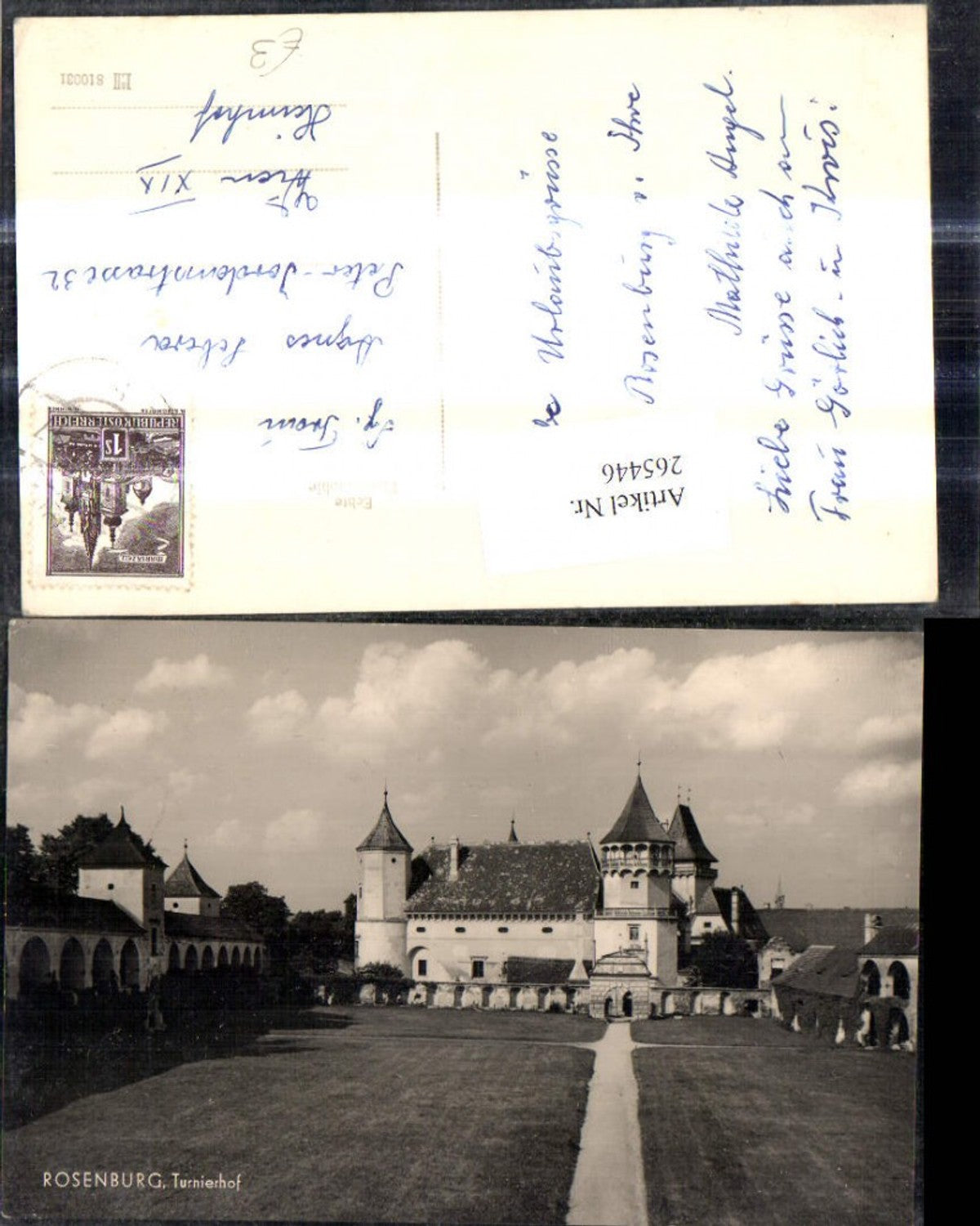 265446,Foto Ak Schloss Burg Rosenburg Turnierhof Rosenburg-Mold