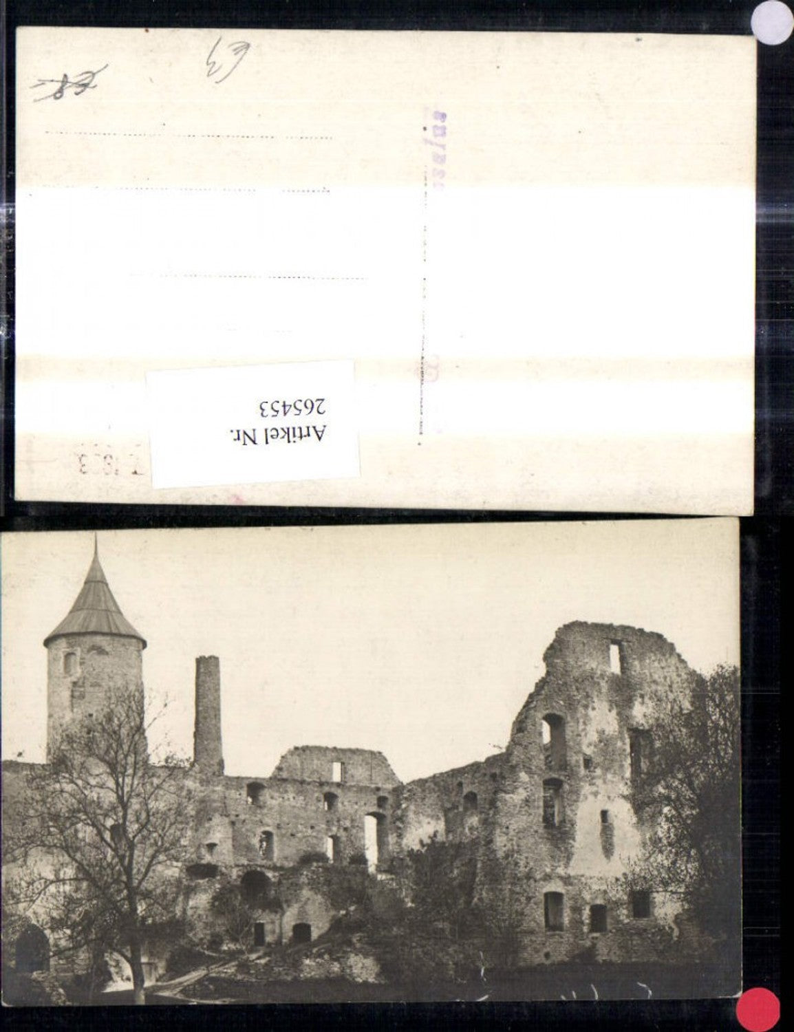 265453,Foto Ak Ruine Burg