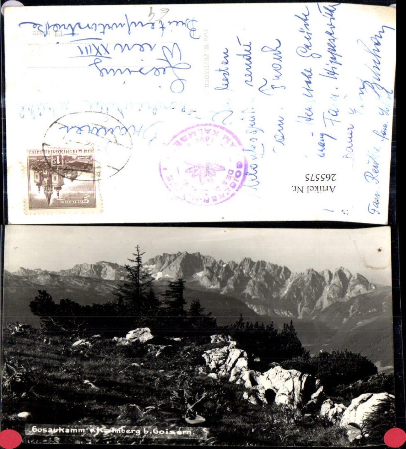 265575,Foto Ak Gosaukamm v. Kalmberg b. Goisern