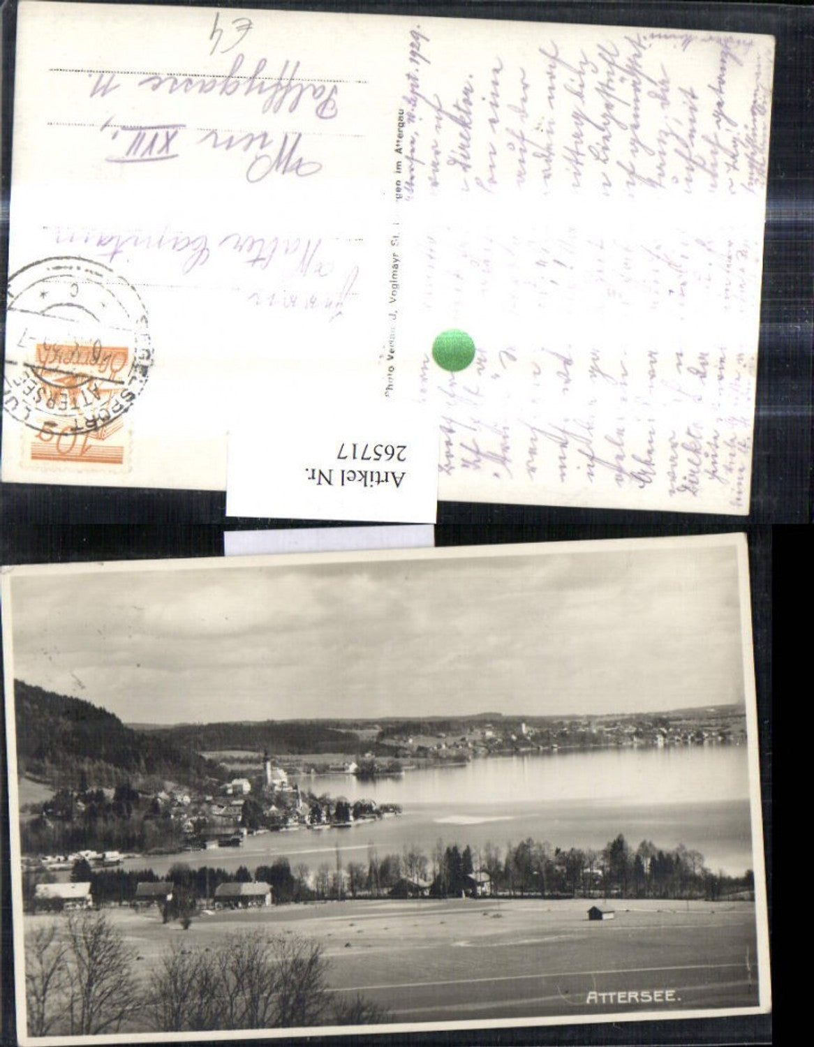 265717,Foto Ak Attersee Ansicht