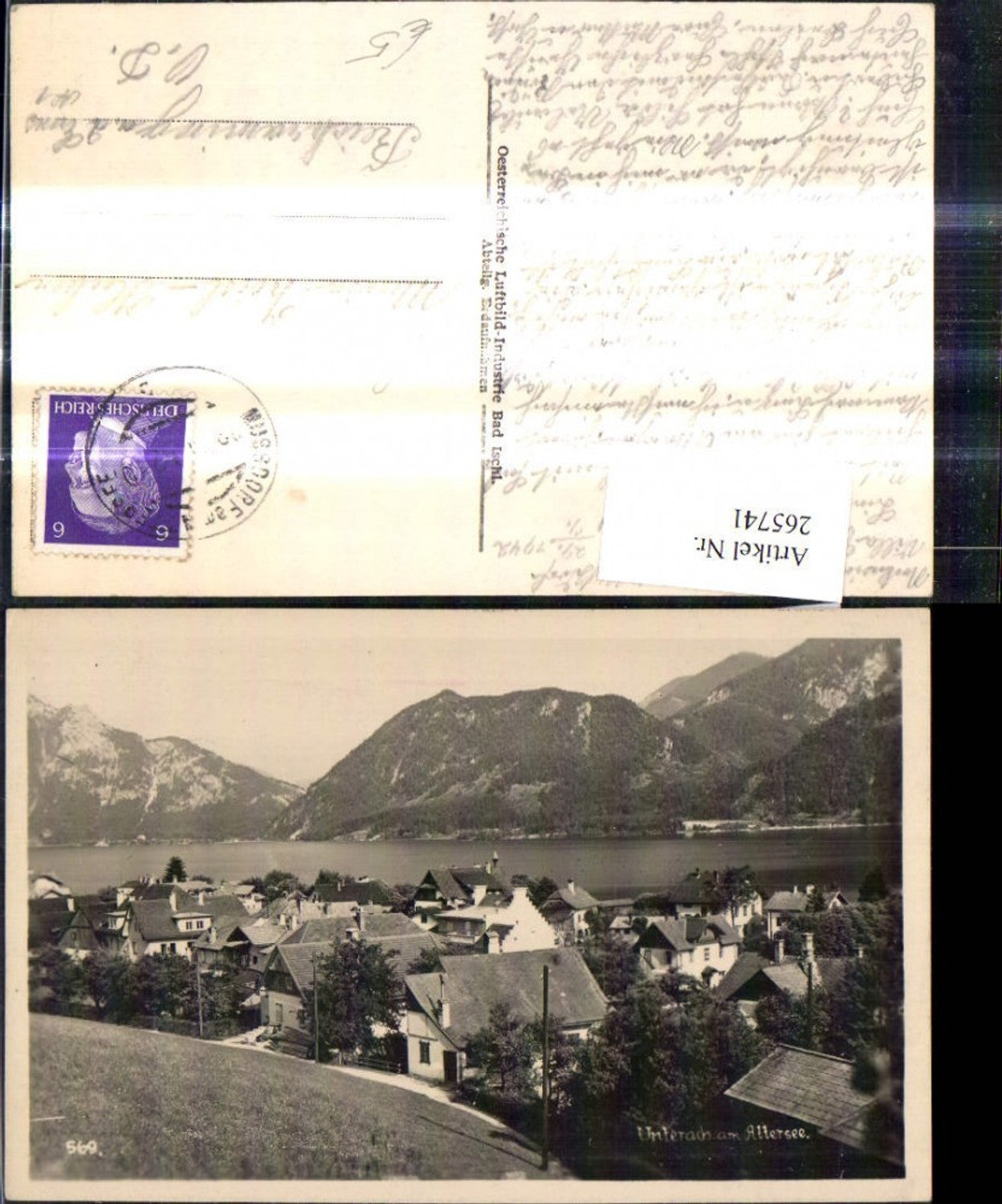 265741,Foto Ak Unterach a. Attersee