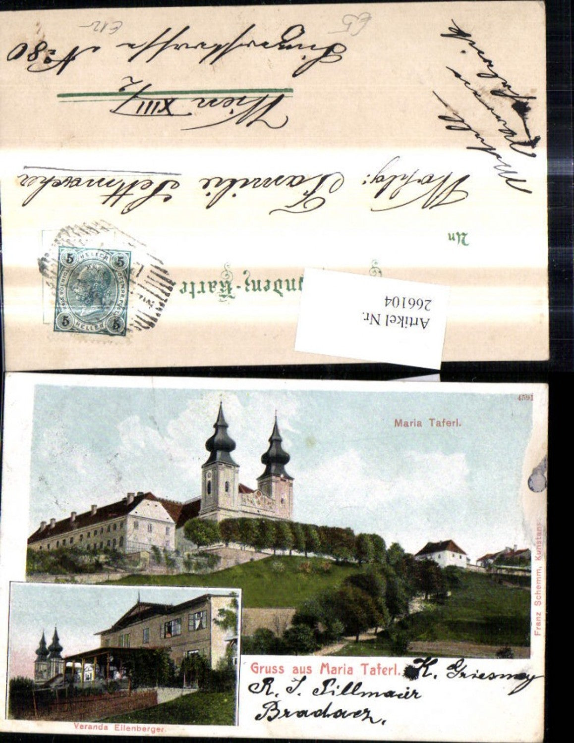 266104, Multi-image Ak Maria Taferl Veranda Eilenberger Church