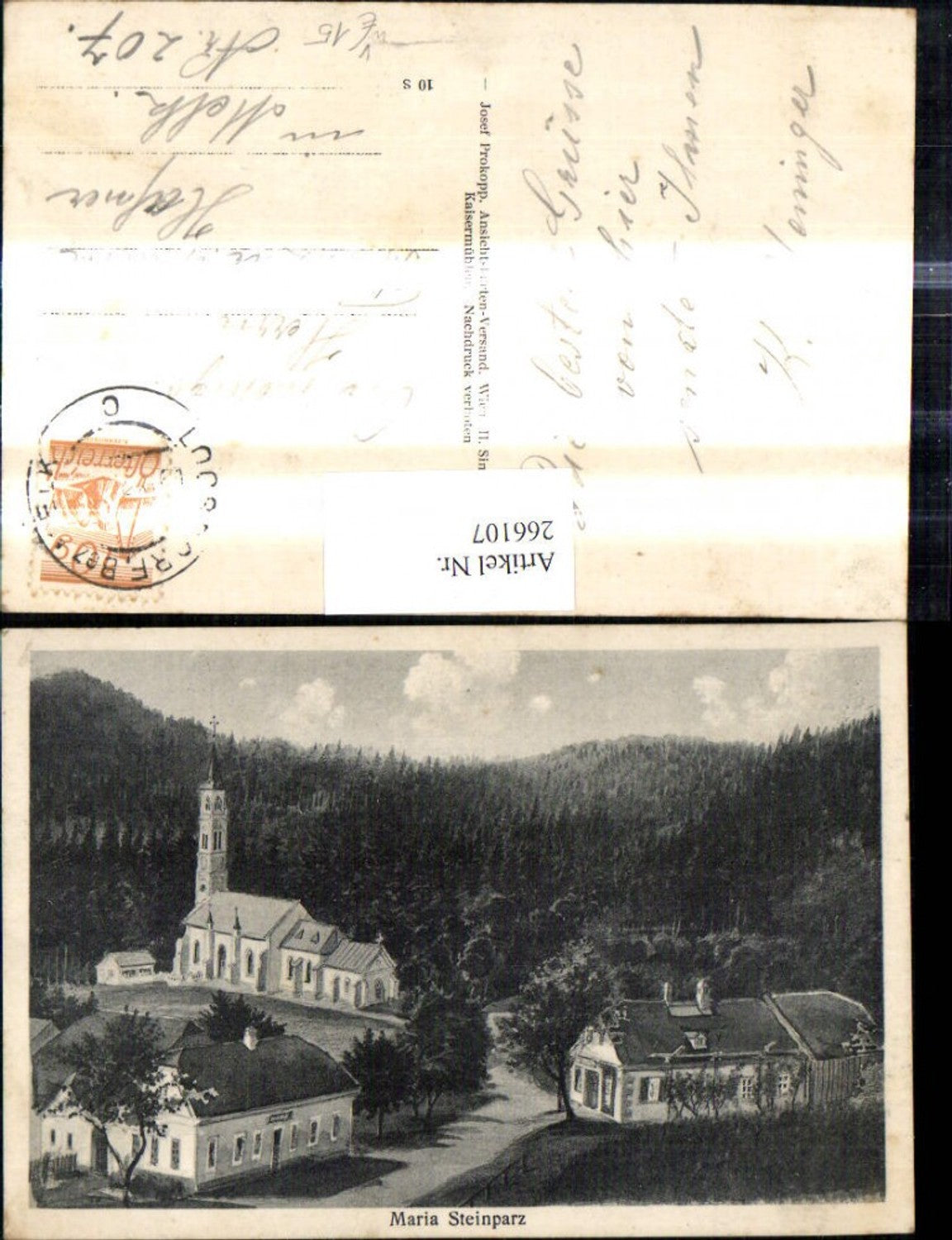 266107, Artist Ak Maria Steinparz Schollach pub Josef Prokopp