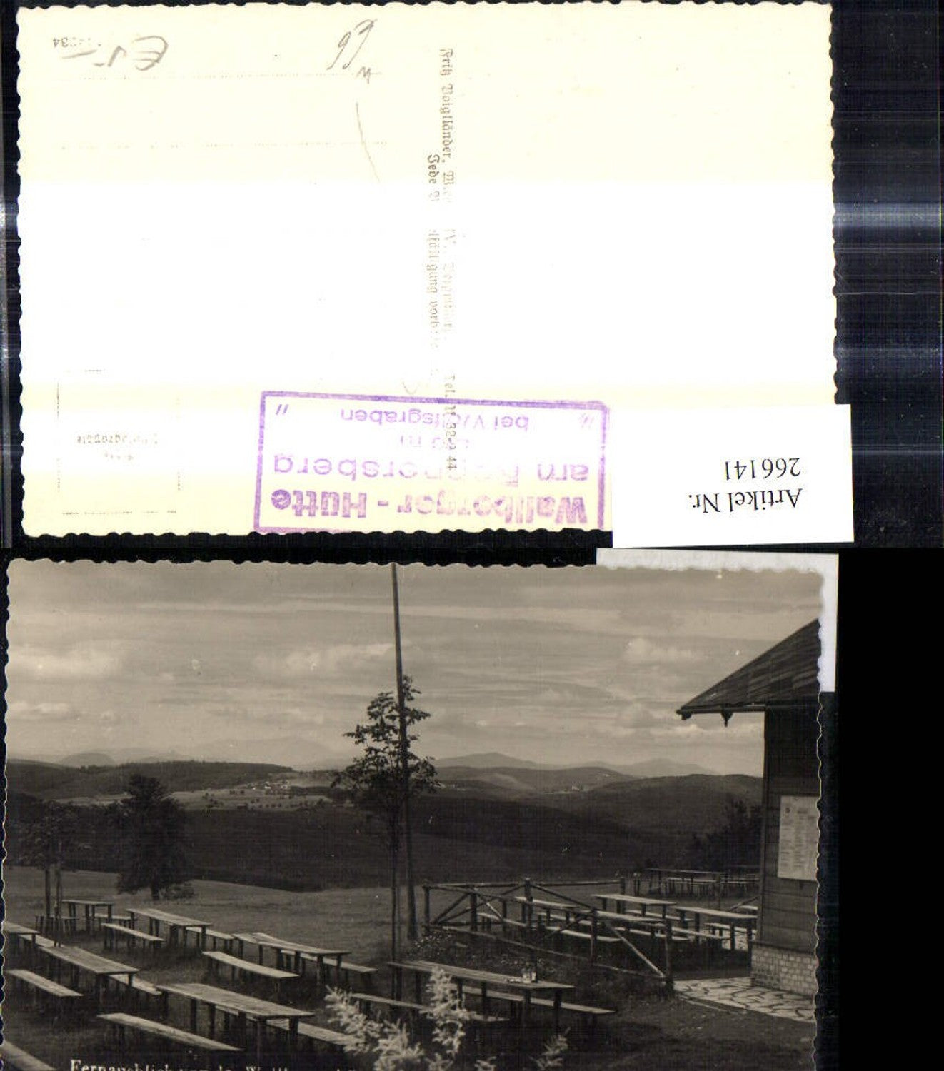 266141,Foto Ak Fernausblick v. d. Wallbergerhütte am Roppersberg b. Wolfsgraben