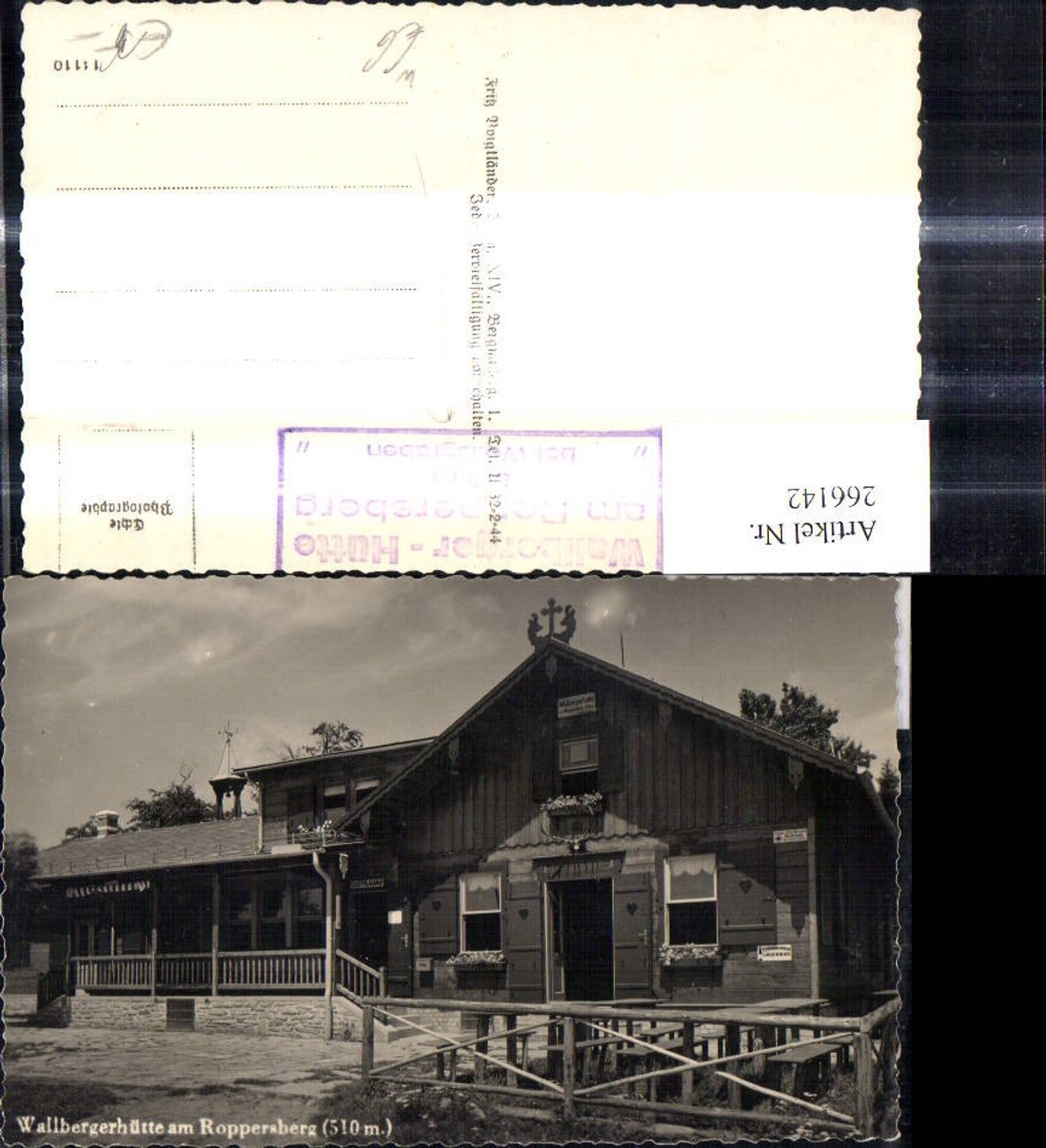 266142,Foto Ak Wallbergerhütte am Roppersberg b. Wolfsgraben