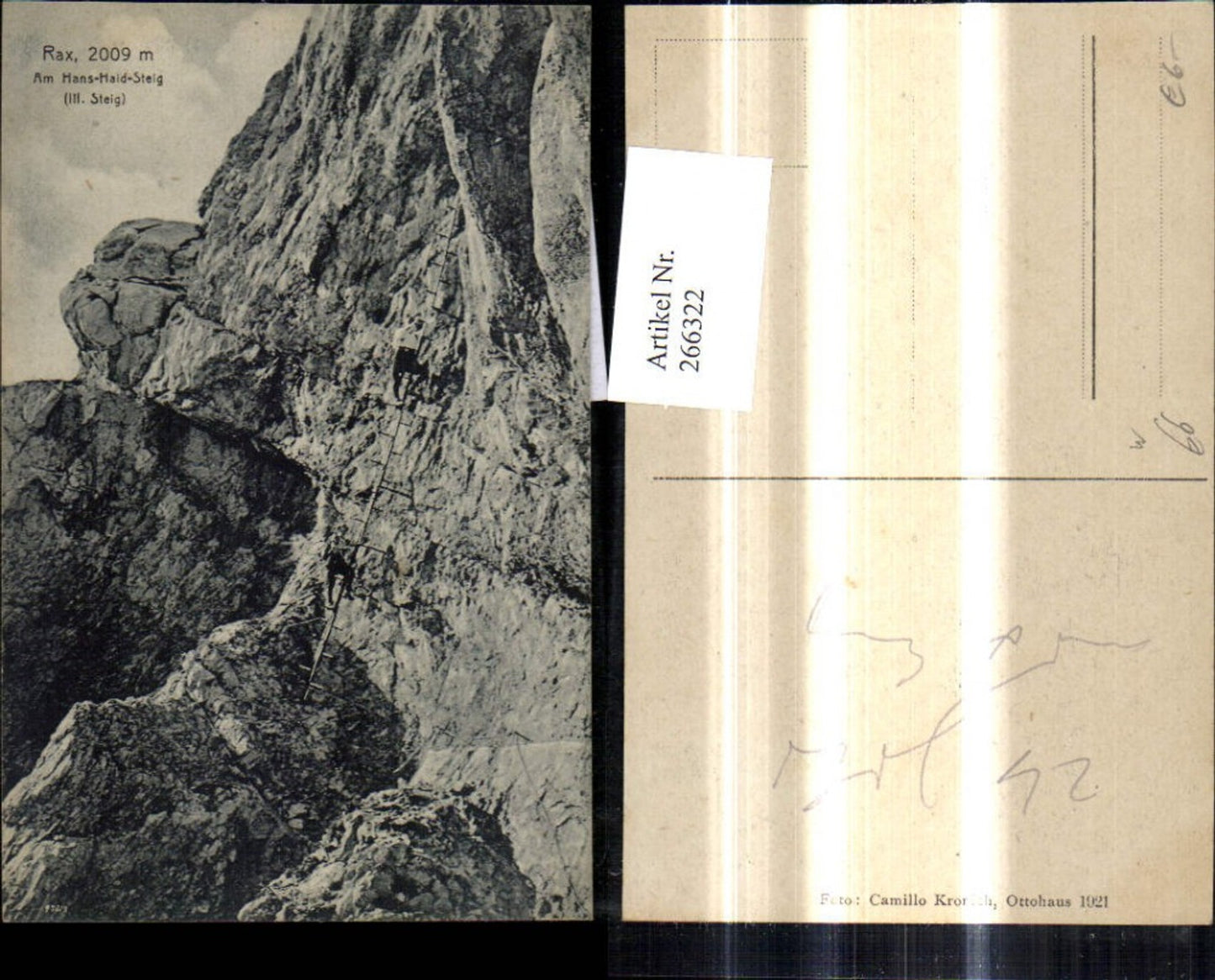 266322,Rax Am Hans Haid Steig III Steig b. Prein a. d. Rax Kletterer