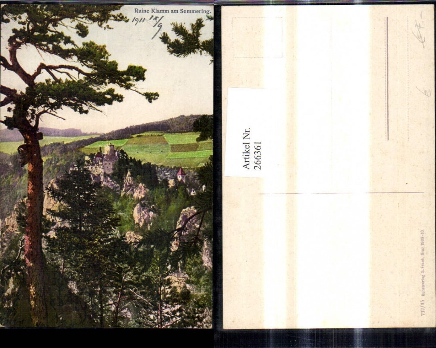 266361,Ruine Klamm a. Semmering