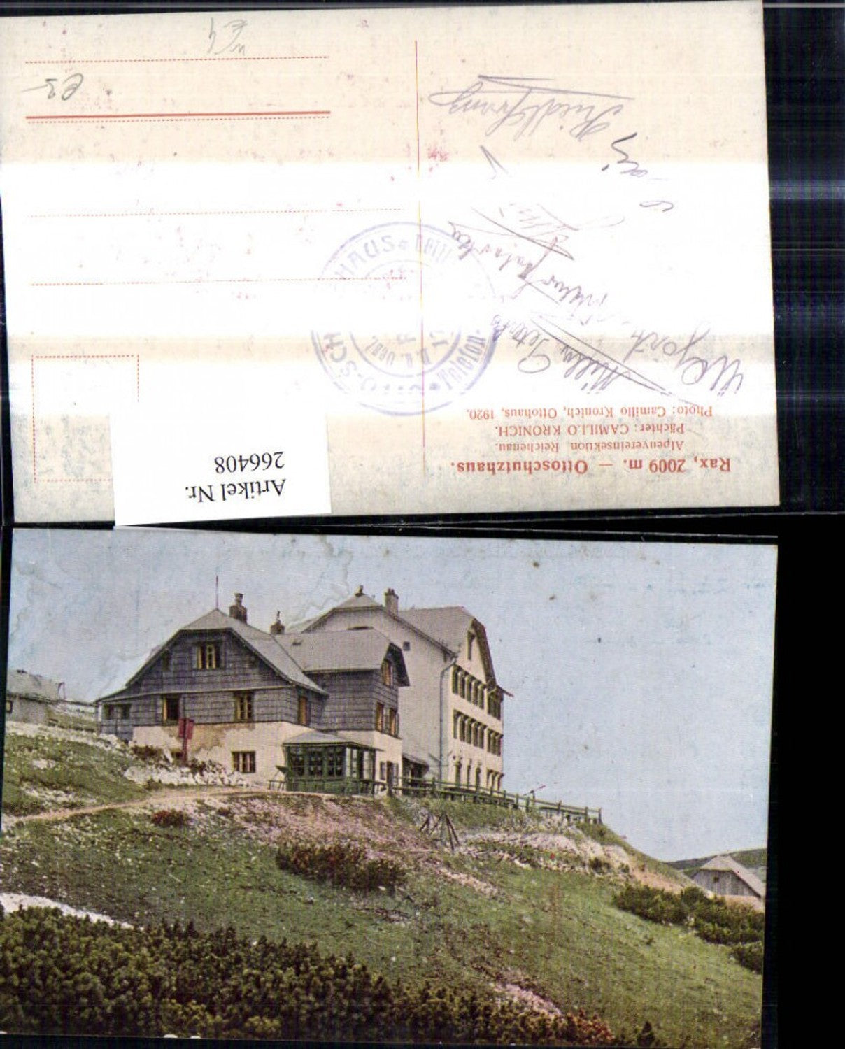 266408,Rax Ottoschutzhaus Reichenau a. d. Rax
