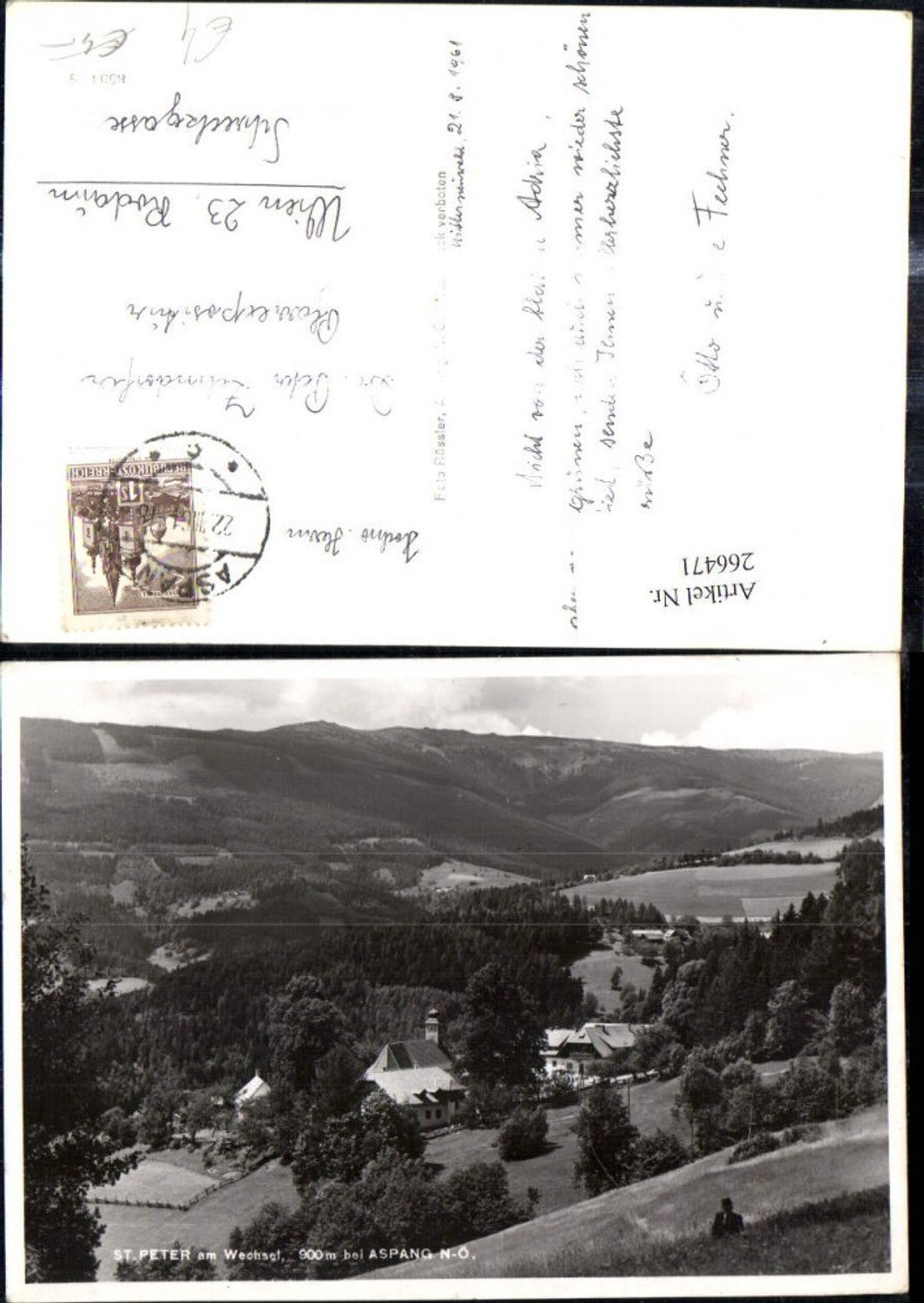 266471,Foto Ak St Peter a. Wechsel b. Aspang