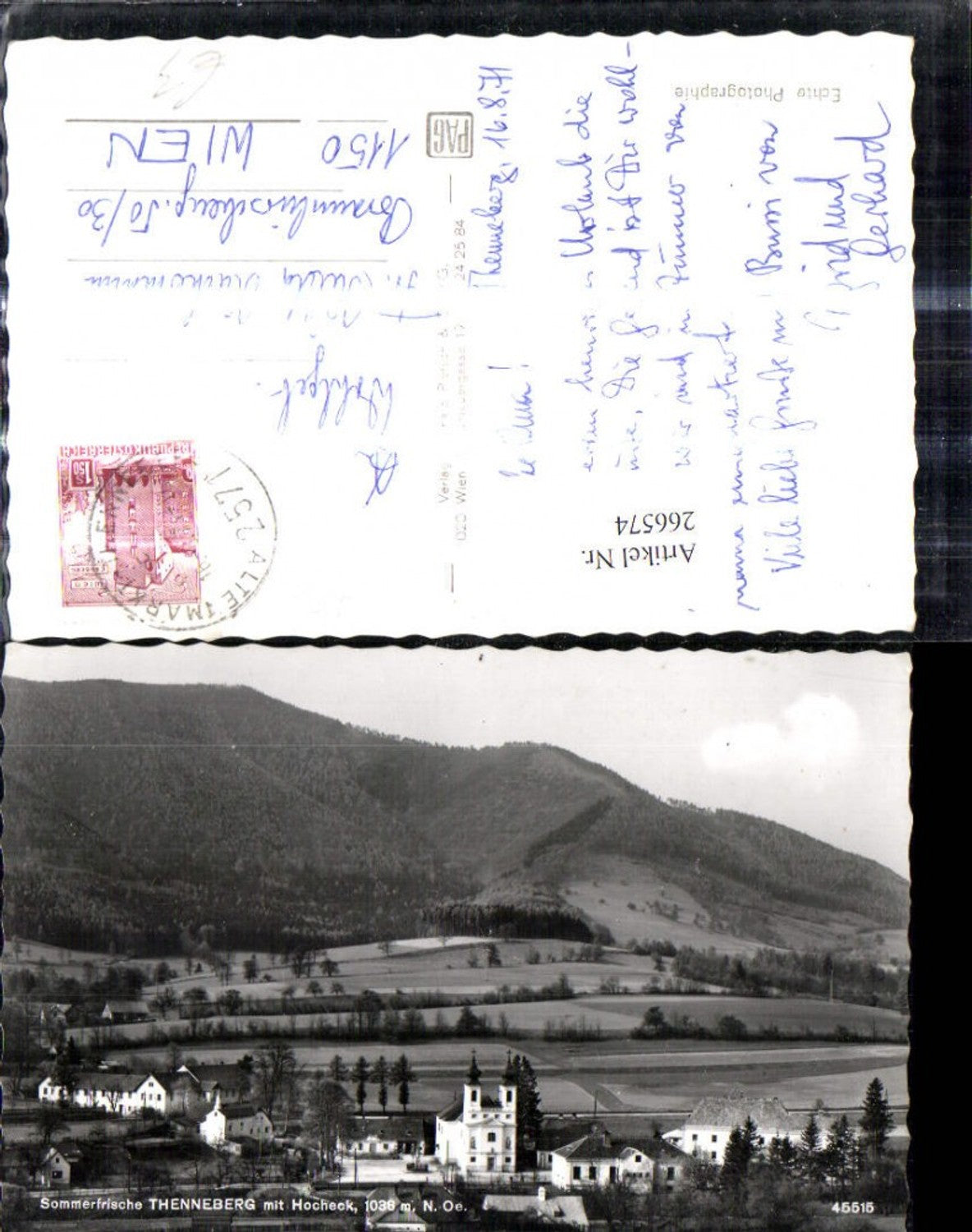 266574,Foto Ak Thenneberg m. Hocheck