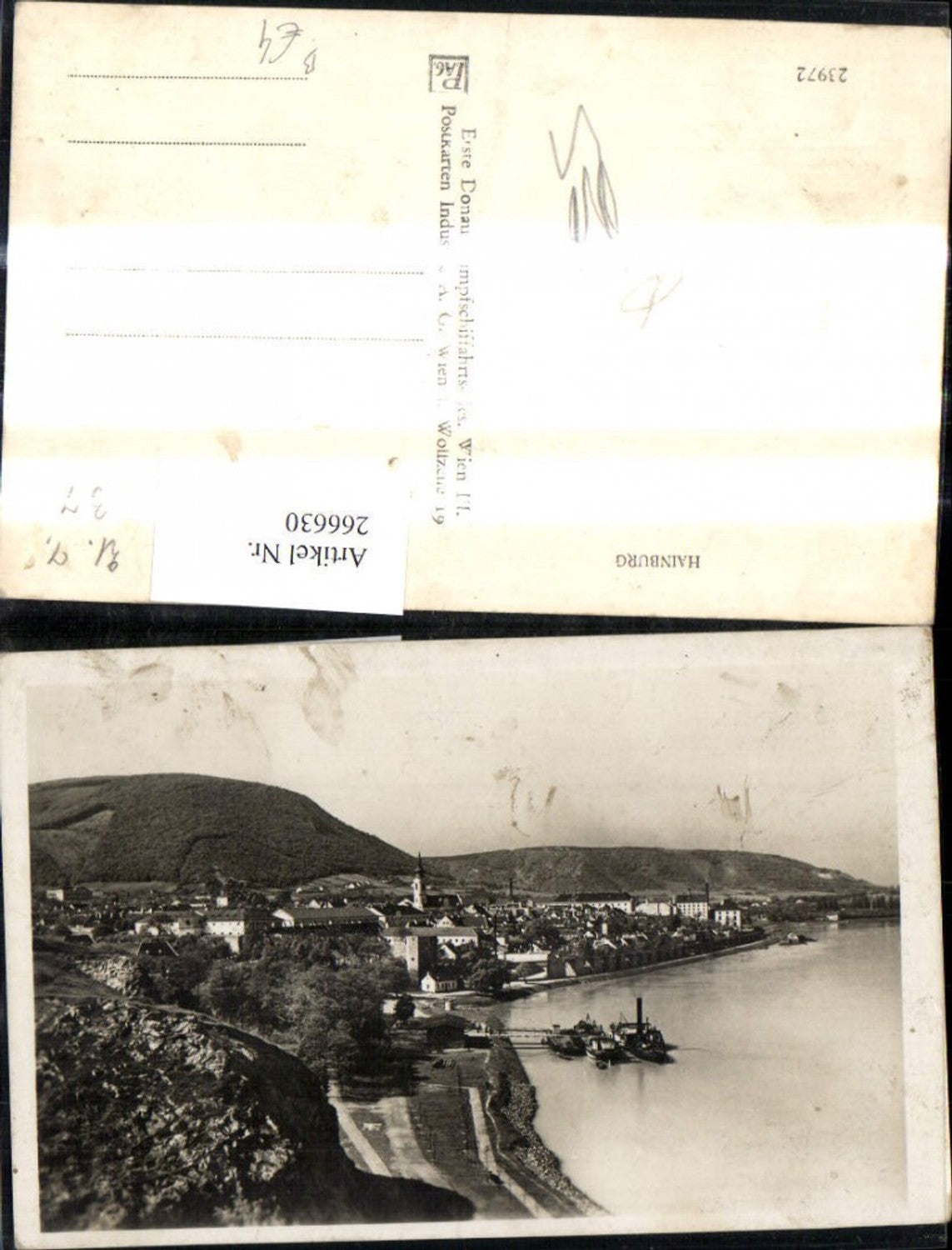 266630,Foto Ak Hainburg Schiff Dampfer