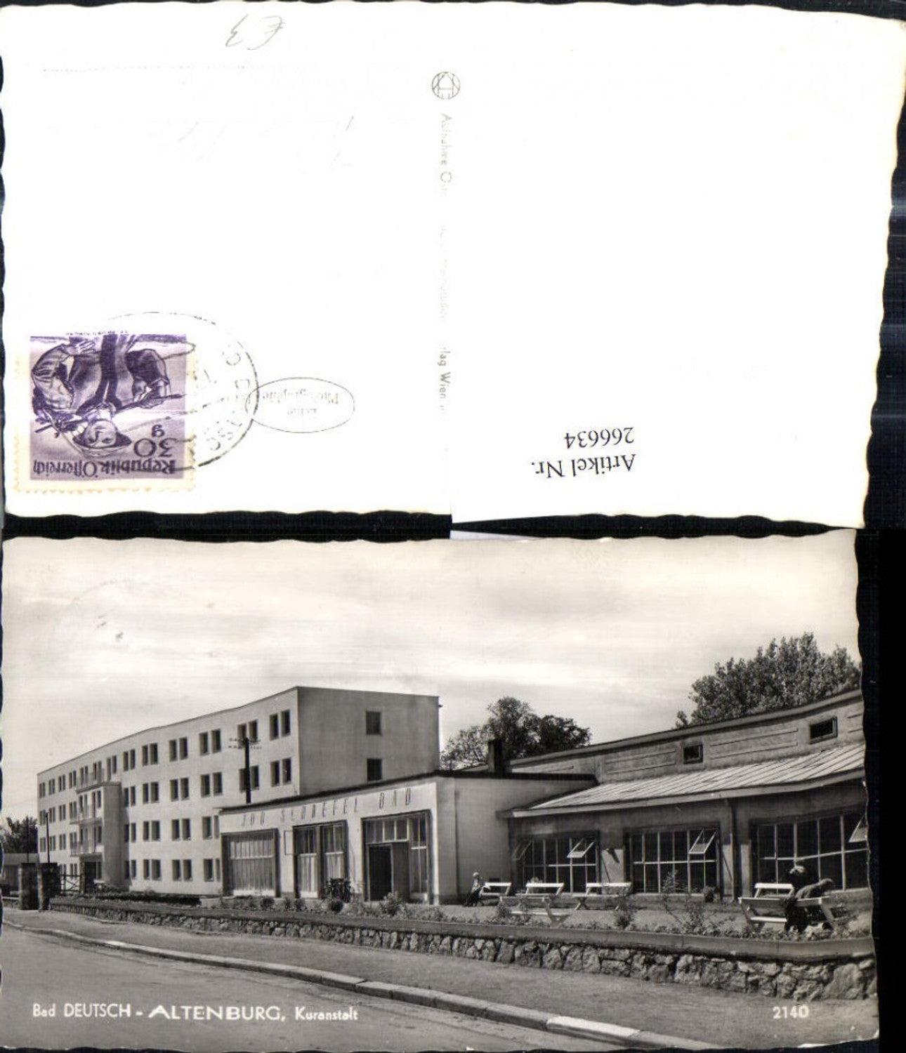 266634,Foto Ak Bad Deutsch Altenburg Kuranstalt