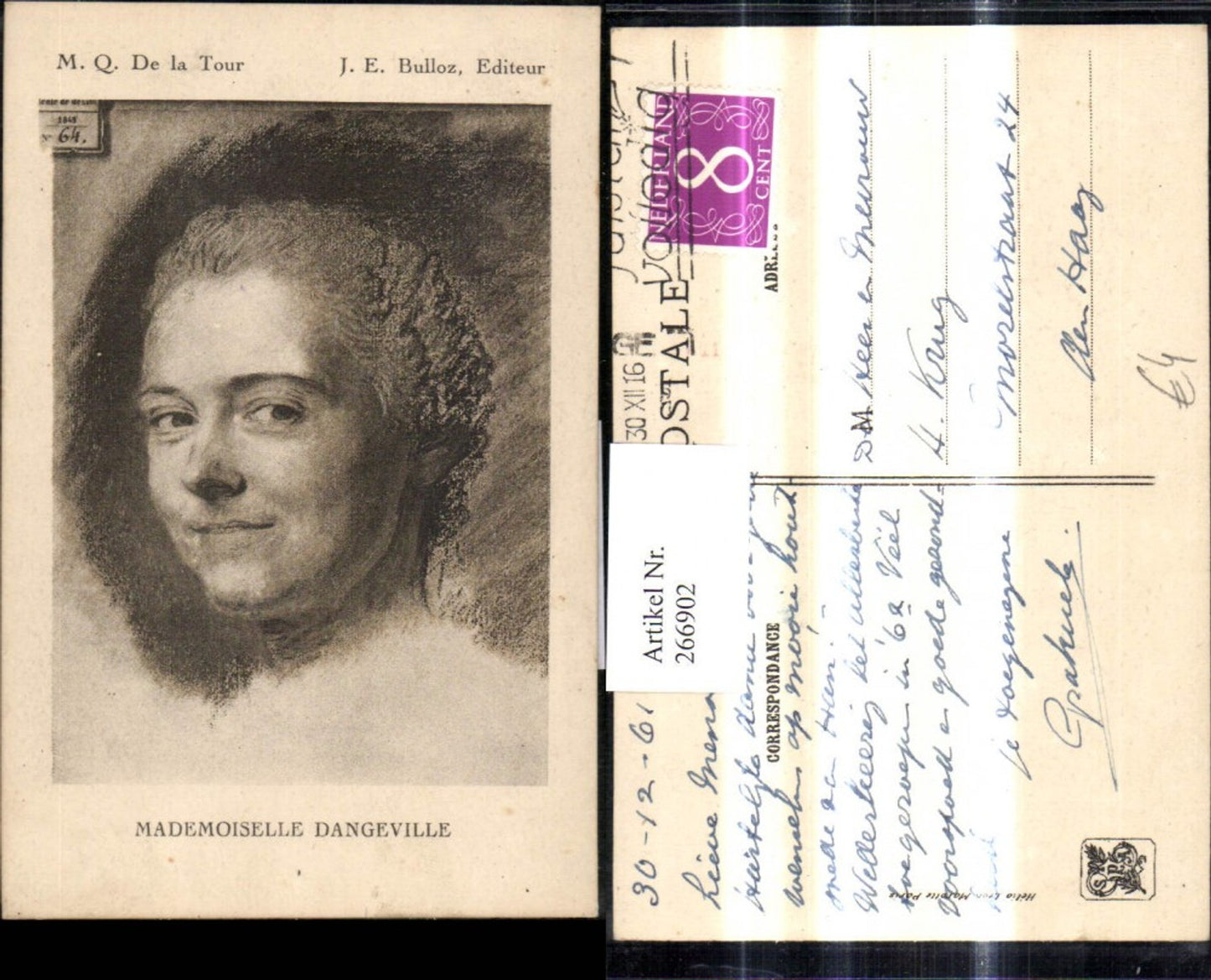 266902,Künstler Ak Mademoiselle Dangeville Frau Portrait Passepartout