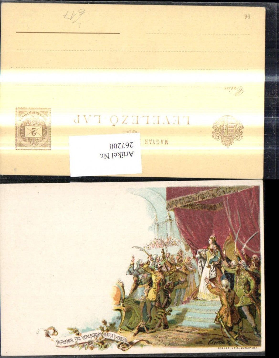 267200,Künstler Litho Moriamur pro Regenostra Maria Theresia