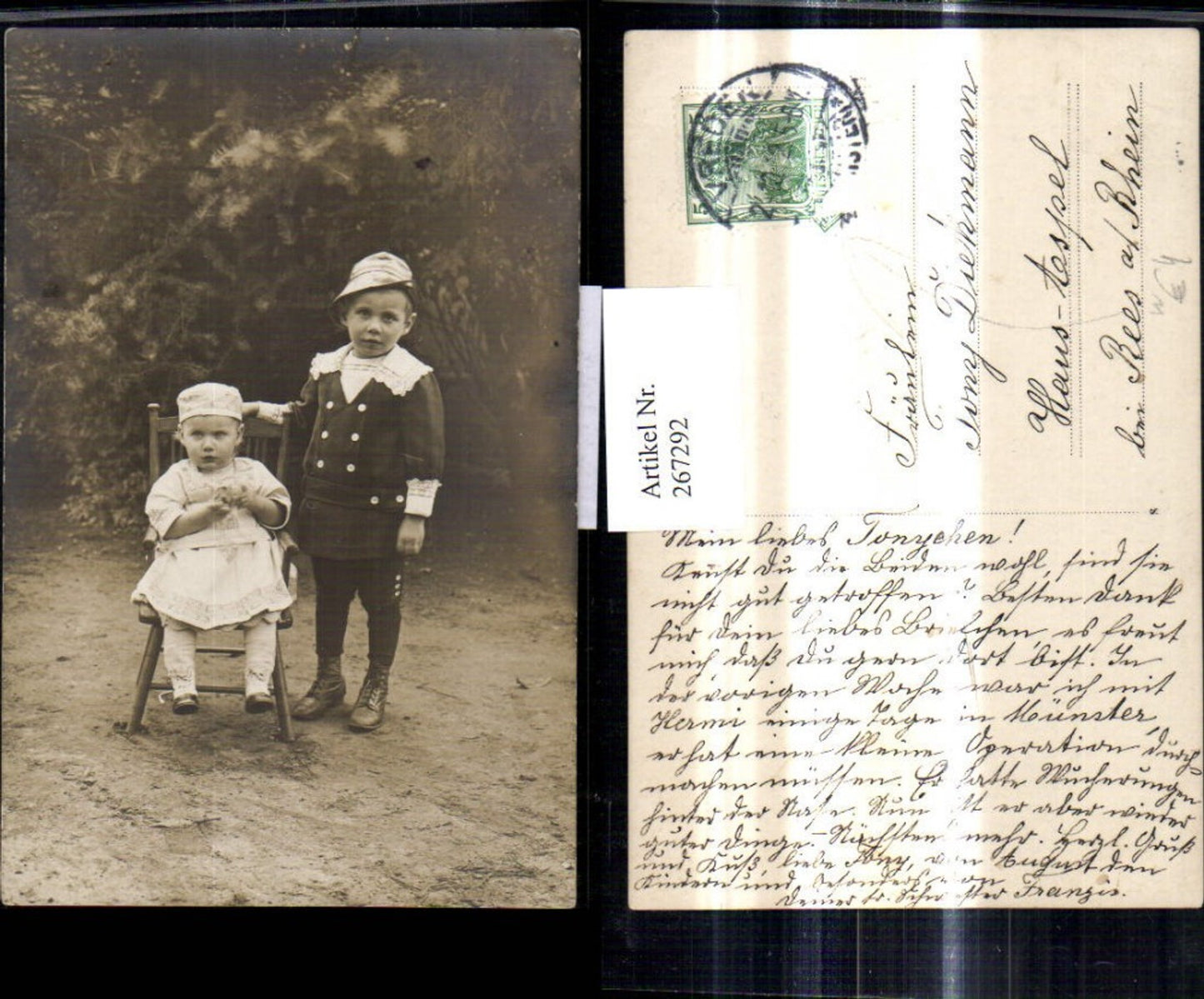 267292,Foto Ak Kind Kinder i. Kostüm Fasching Vreden