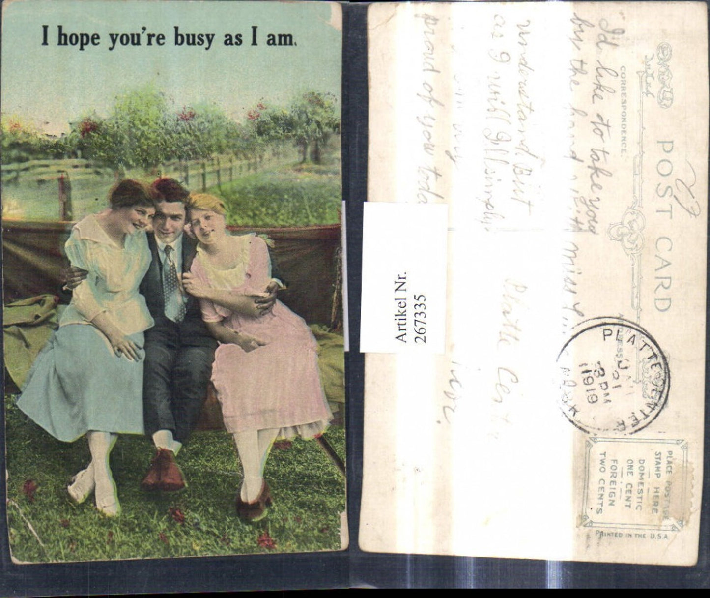 267335,Liebe Mann m. zwei Frauen i. Arm Spruch