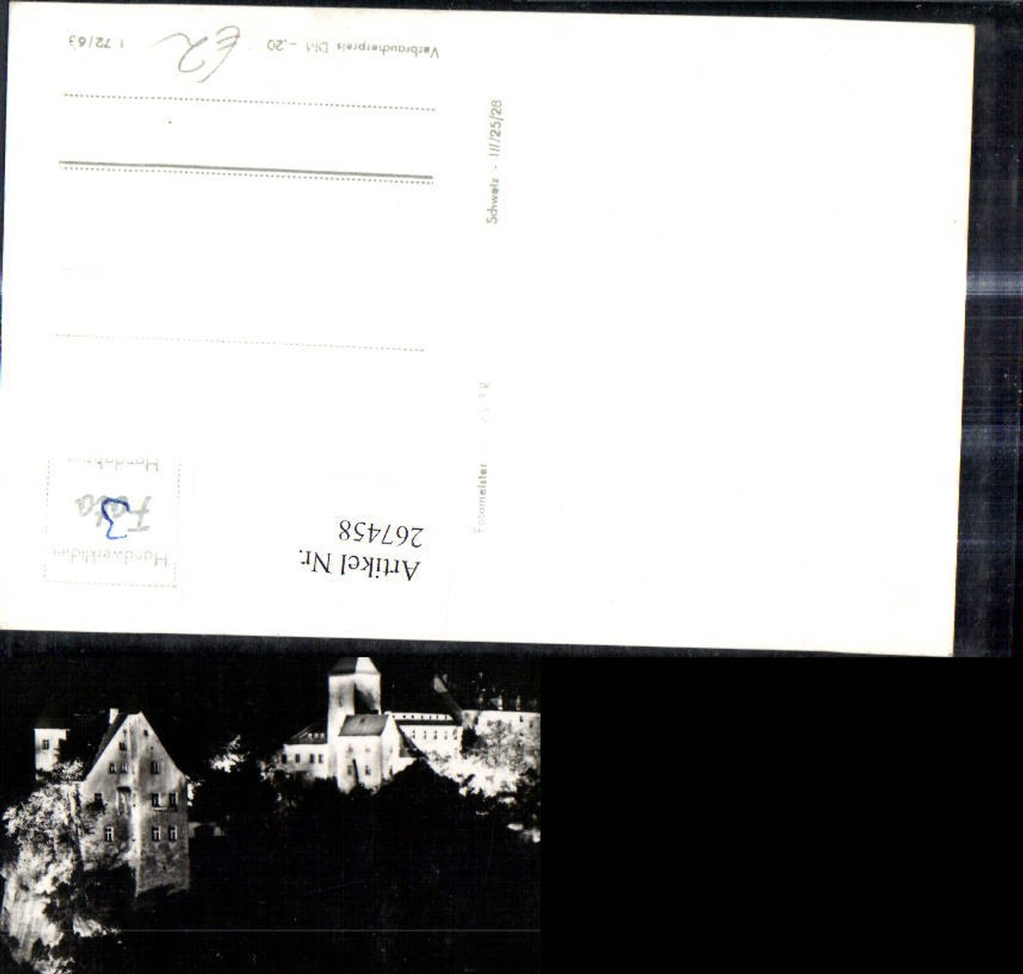 267458,Foto Ak Hohnstein Jugendburg b. Nacht Schloss Burg