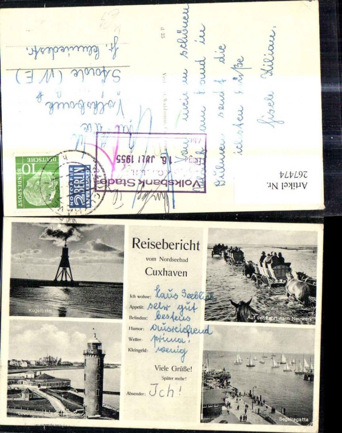 267474,Mehrbild Ak Cuxhaven Leuchtturm m. Seepavillon Kugelbake Segelregatta