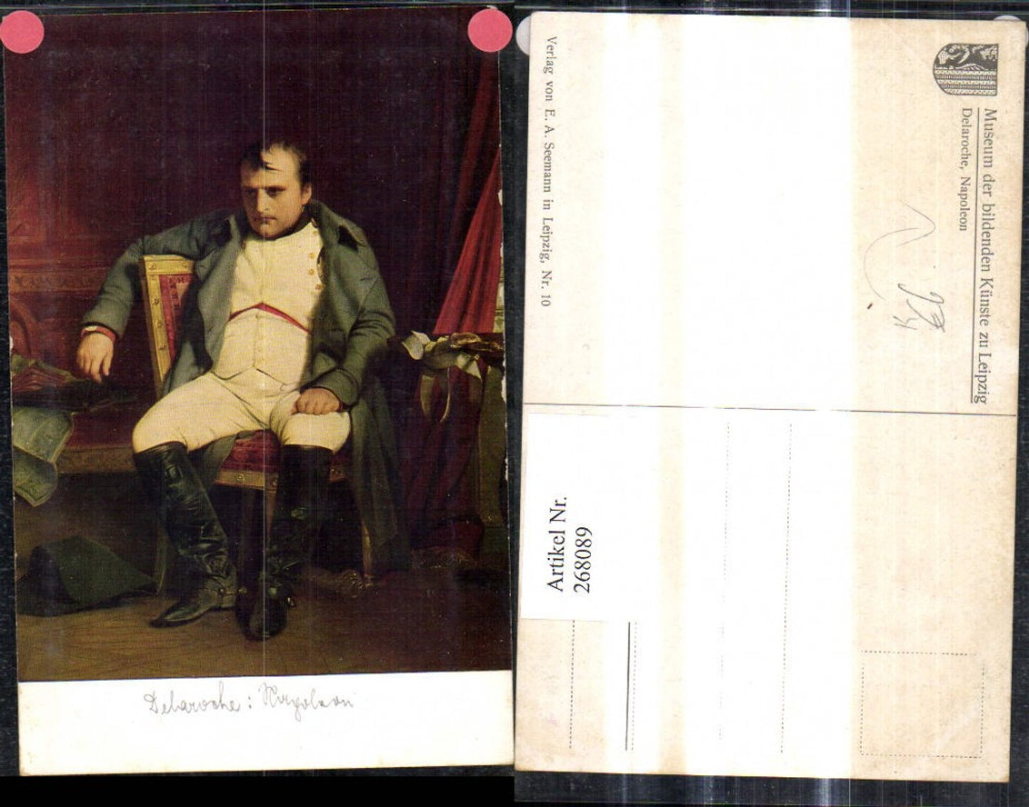268089,Künstler Ak P. Delaroche Napoleon Portrait Adel Monarchie