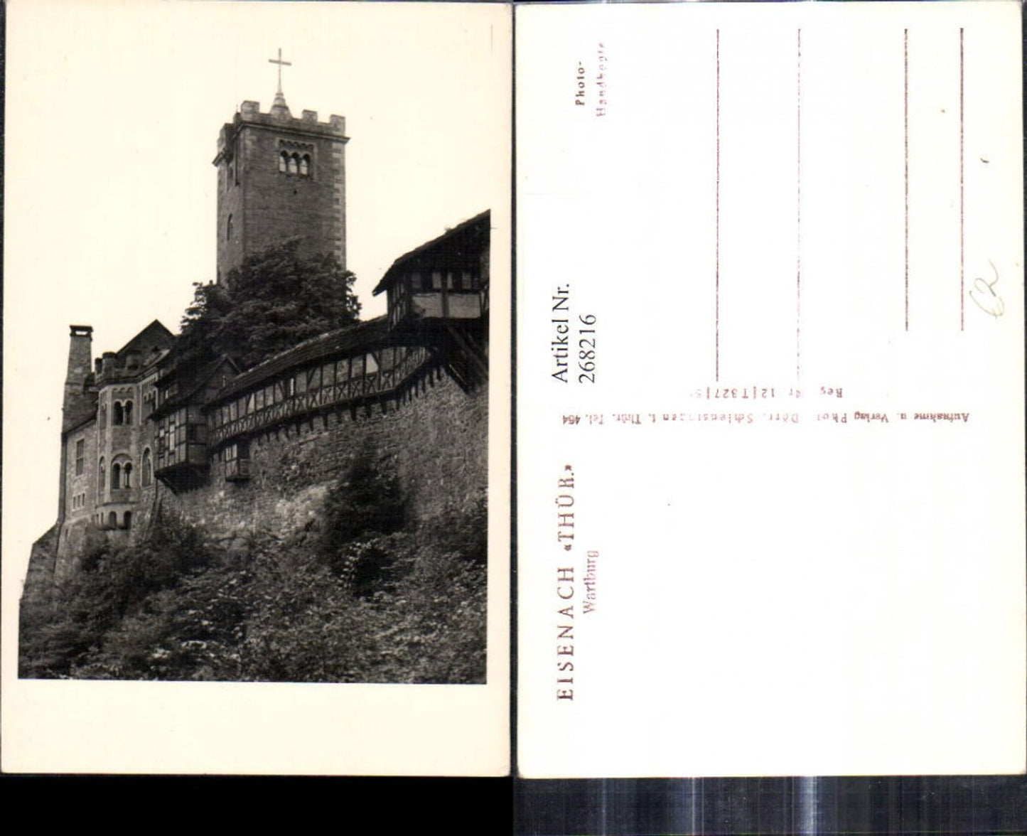 268216,Foto Ak Eisenach Wartburg Burg