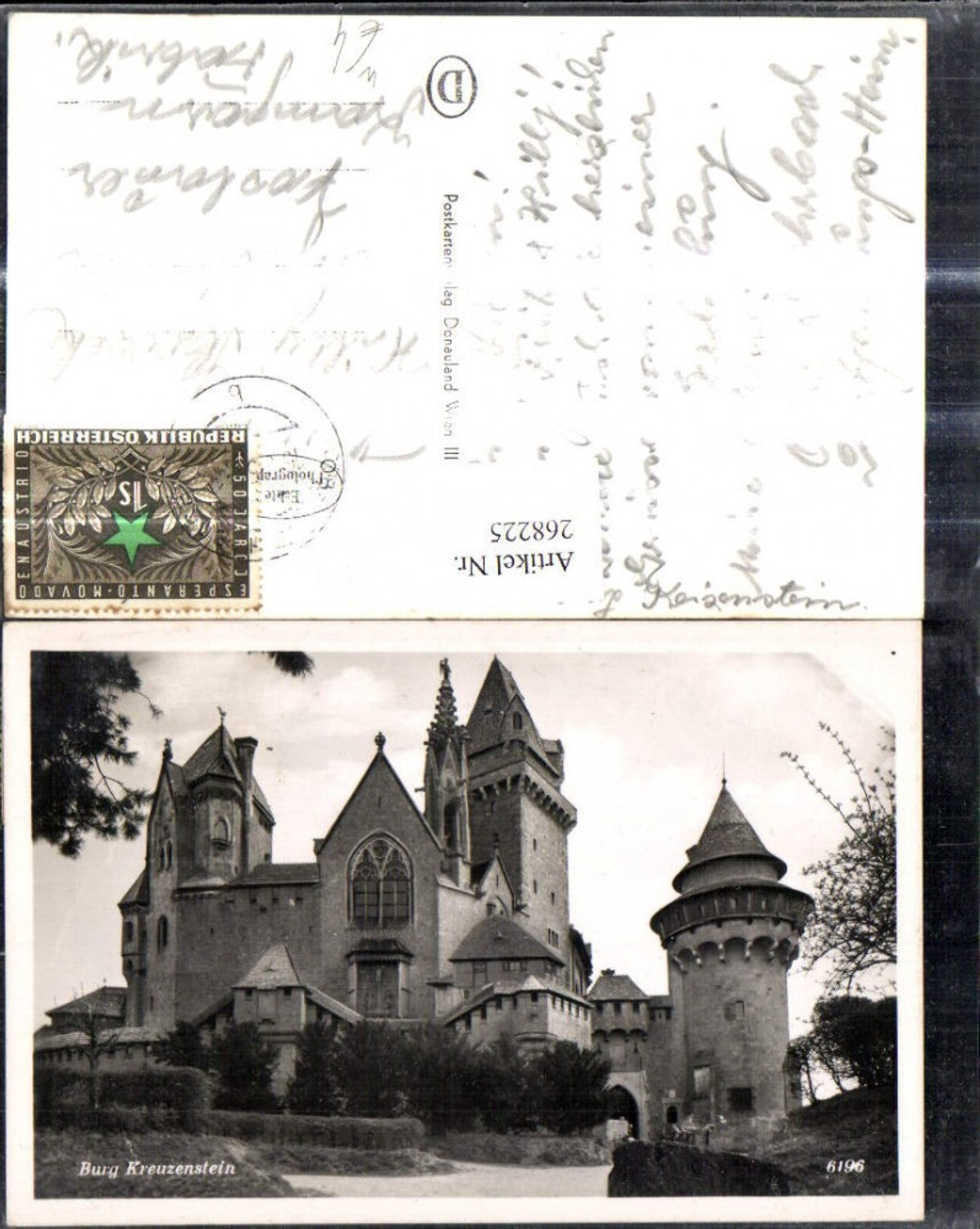 268225,Foto Ak Burg Kreuzenstein Leobendorf Burg