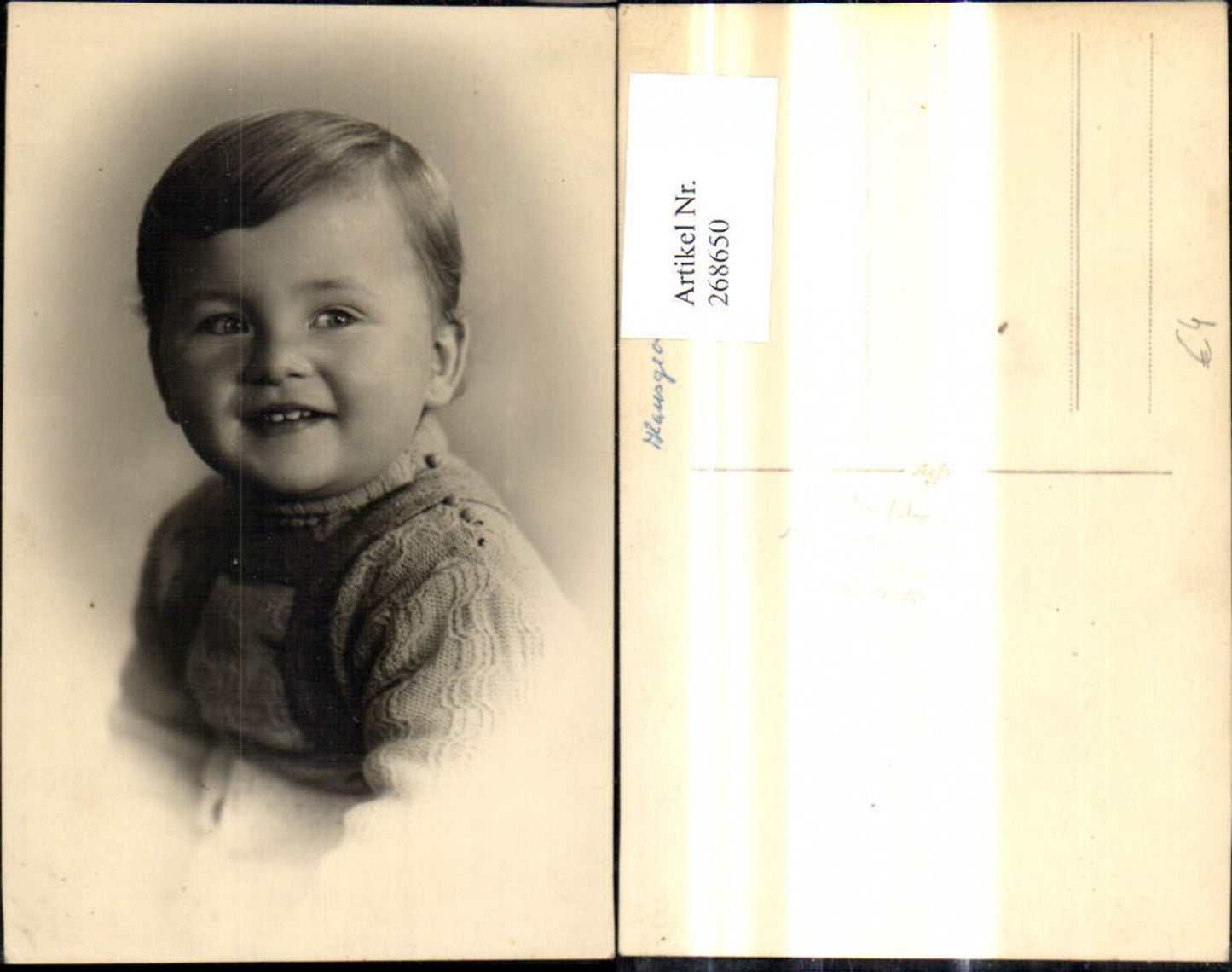 268650, Photo Ak Children Boy Portrait