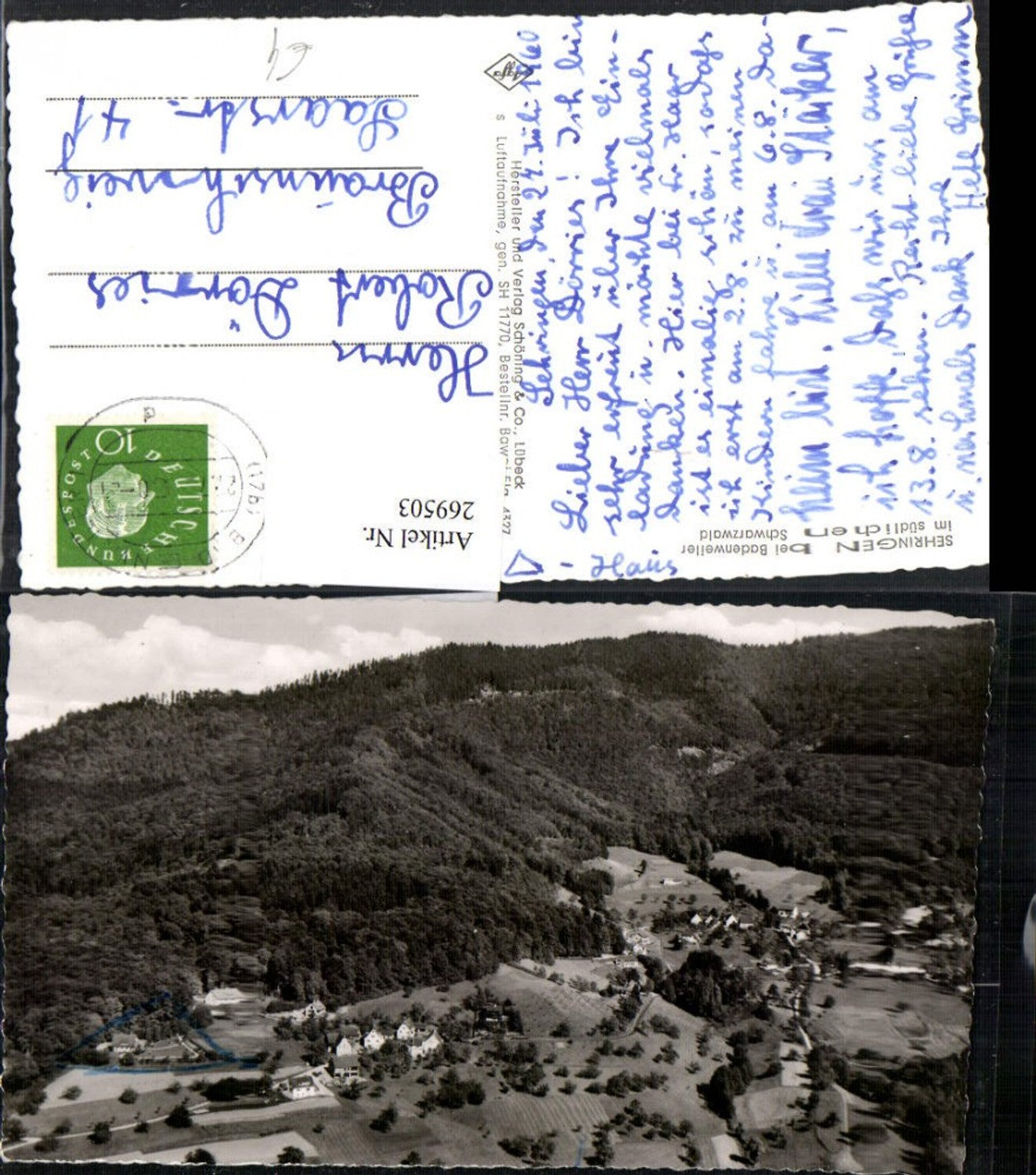 269503,Sehringen b. Badenweiler Schwarzwald Totale