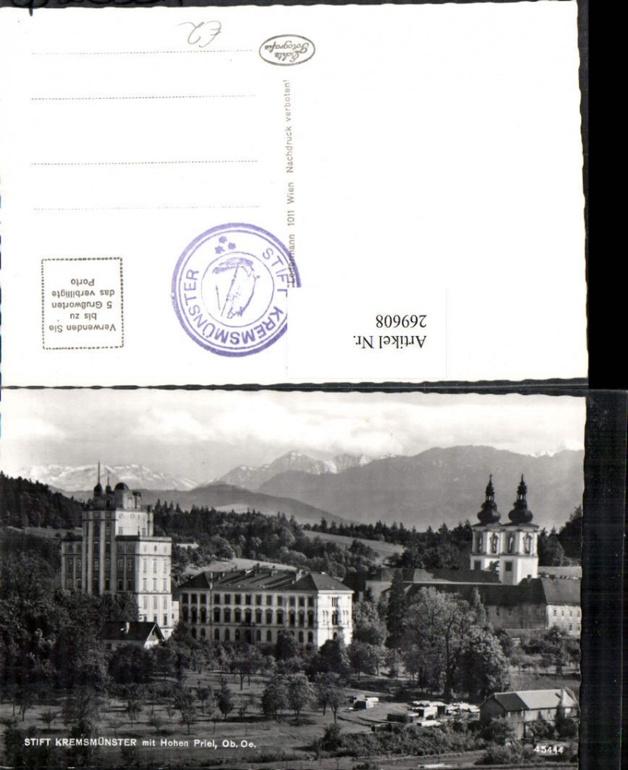 269608,Kremsmünster Stift m. Hoher Priel