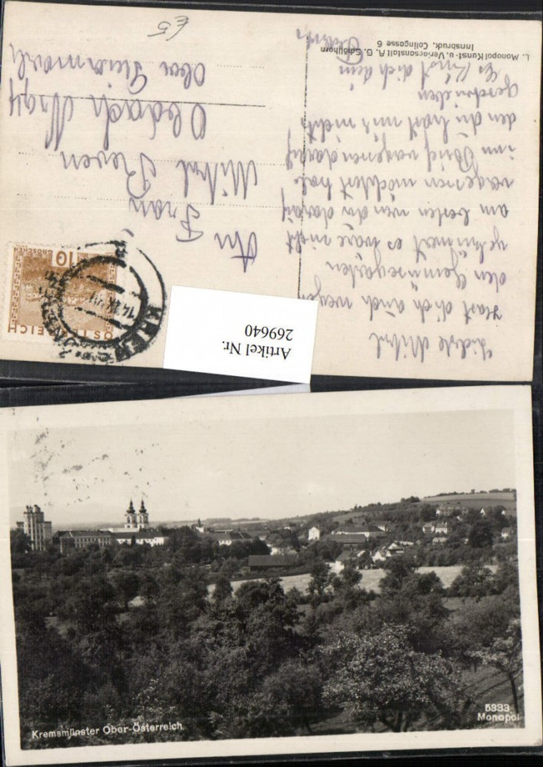 269640,Kremsmünster Totale Stift