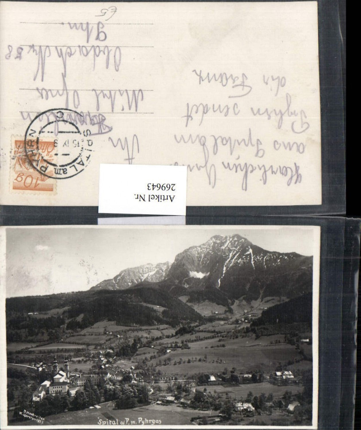 269643,Spital a. Pyhrn Totale m. Pyhrgas Bergkulisse