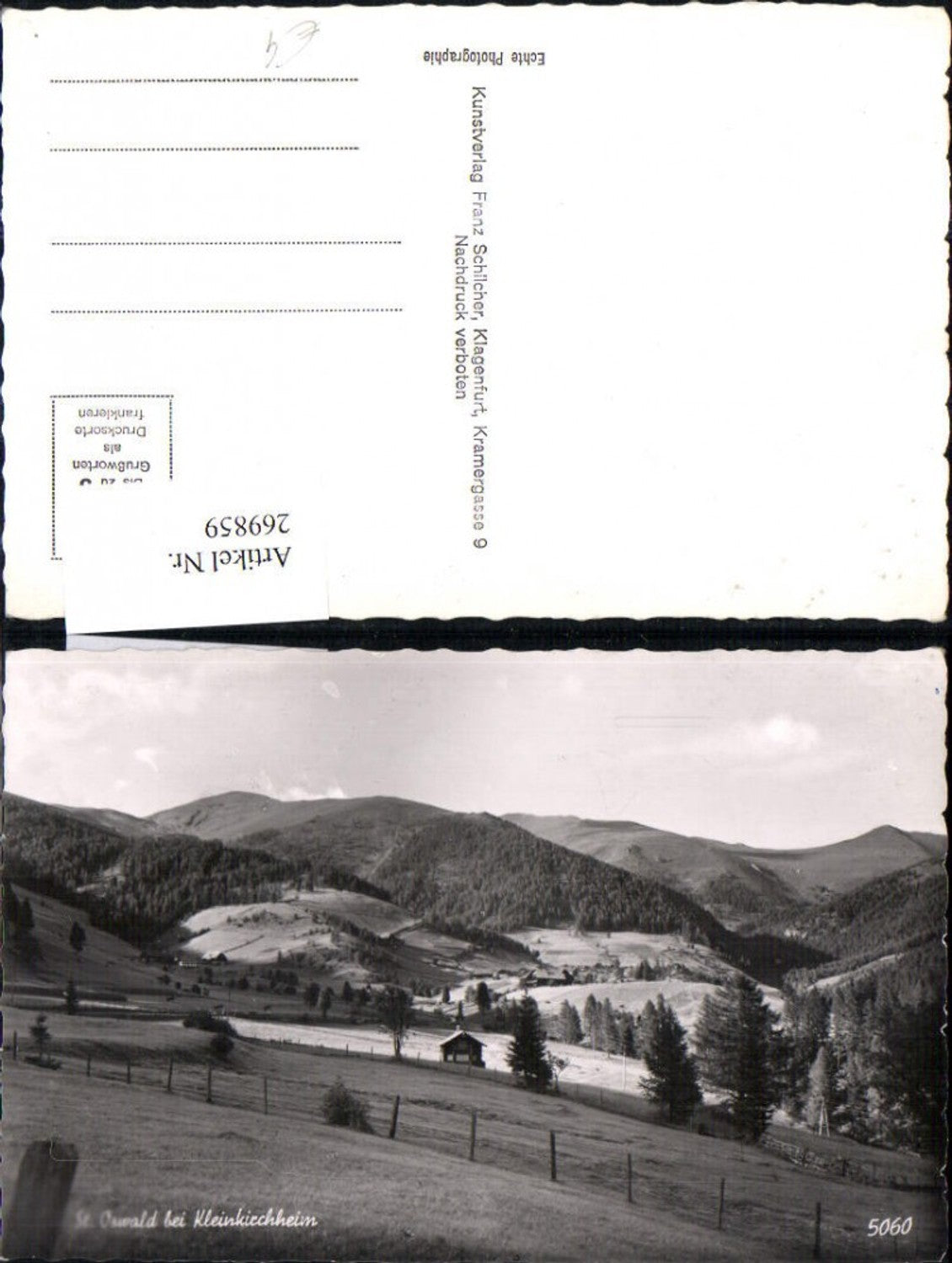 269859, St. Oswald b. Kleinkirchheim pub Franz Schilcher 5060
