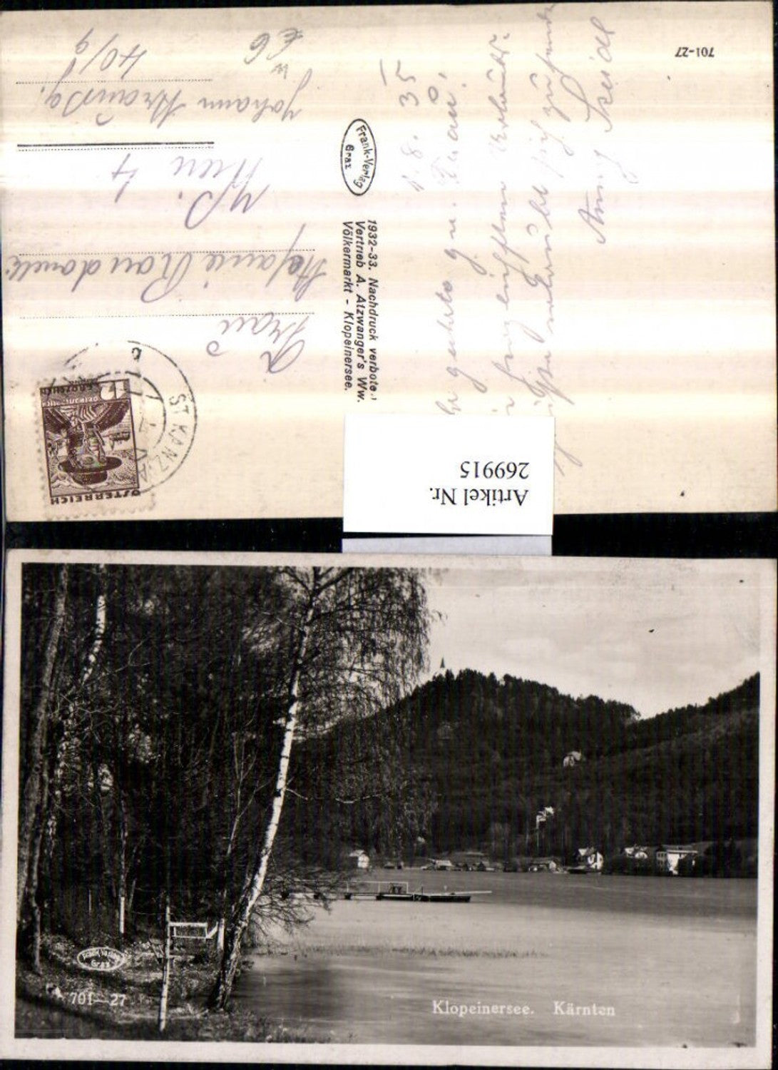 269915,Klopeinersee See b. St. Kanzian Partie