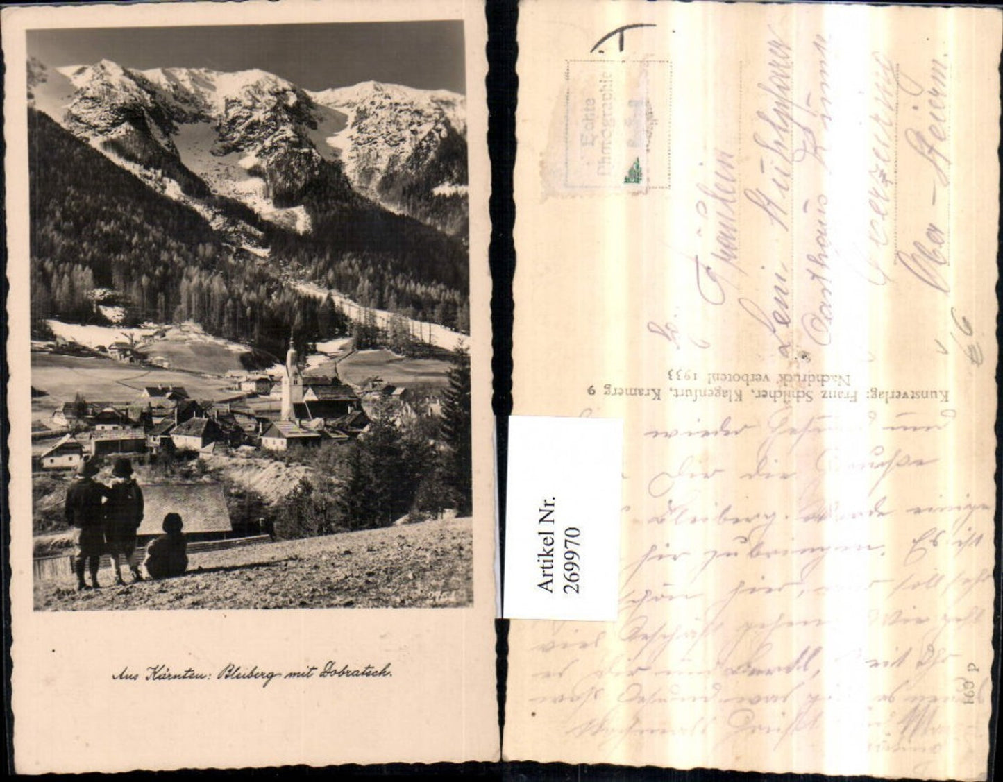 269970,Bleiberg Totale m. Dobratsch Bergkulisse pub Franz Schilcher 160